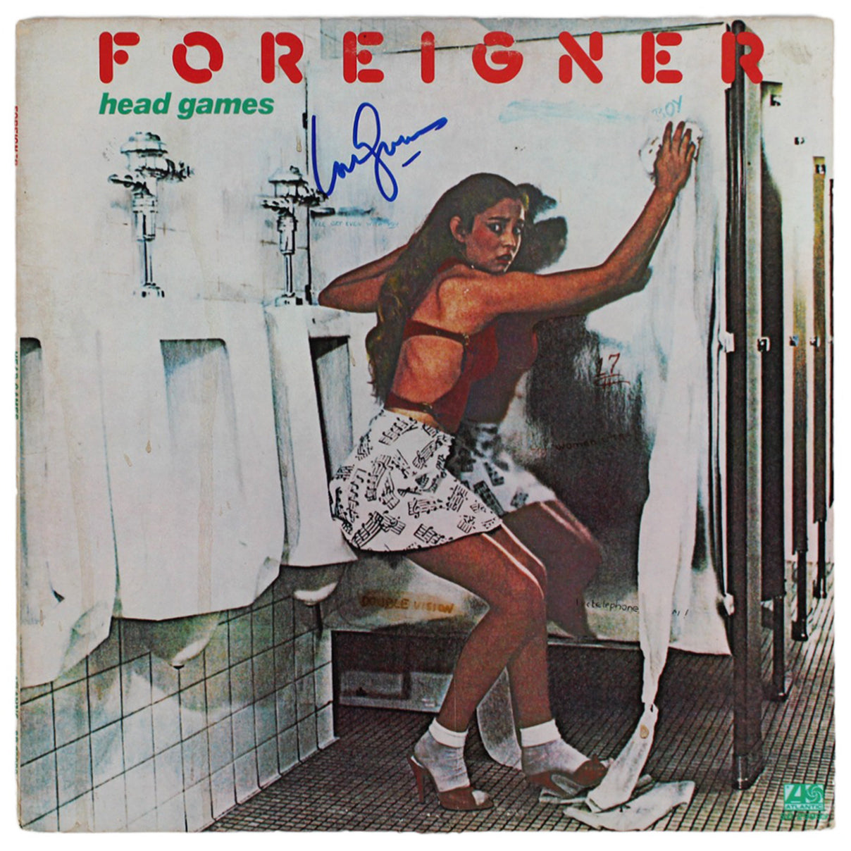 Jeffrey Combs Foreigner Authentic Signed Head Games Album Cover BAS #BG79195