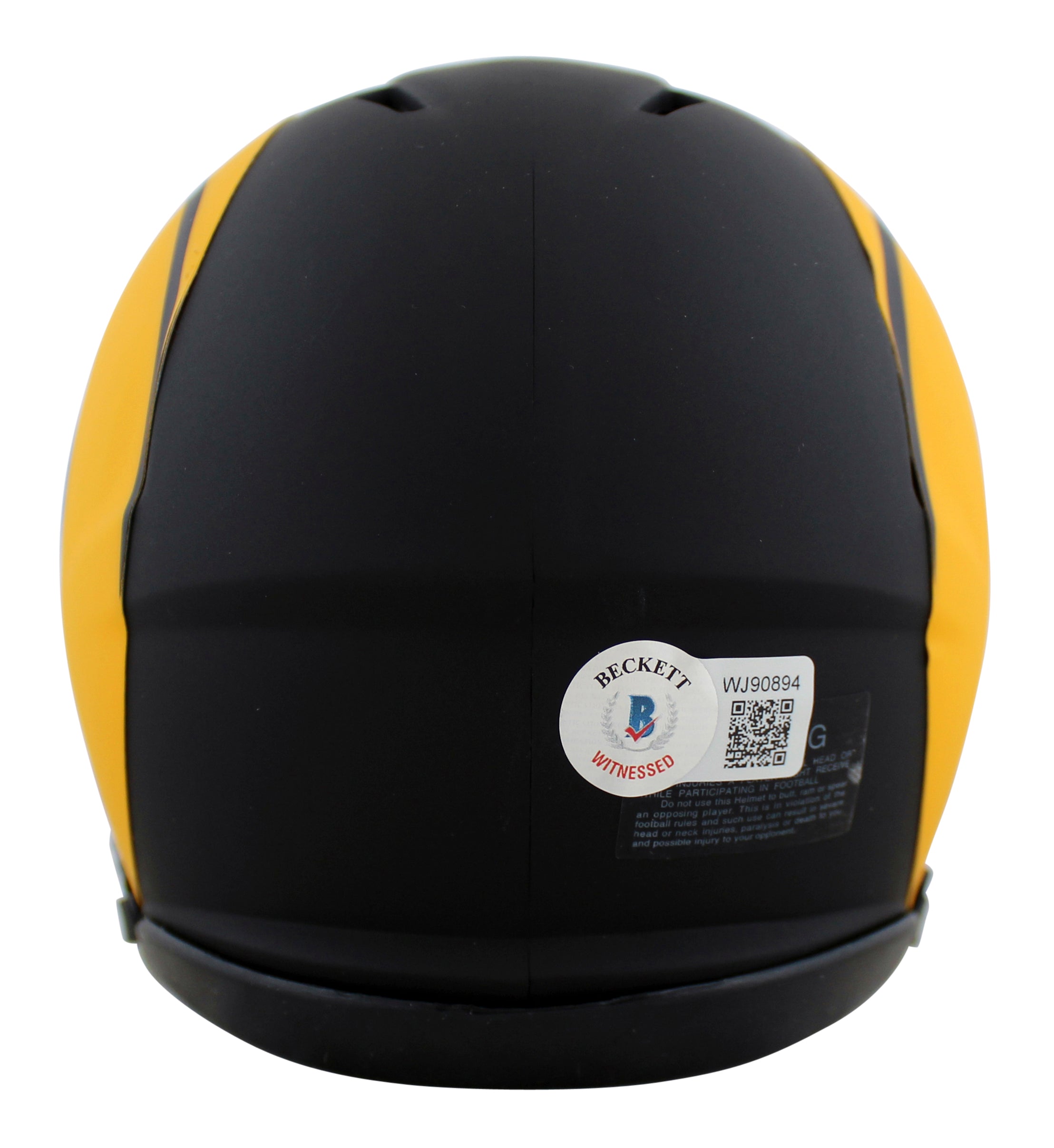 Rams Kurt Warner Authentic Signed Eclipse Speed Mini Helmet BAS Witnessed