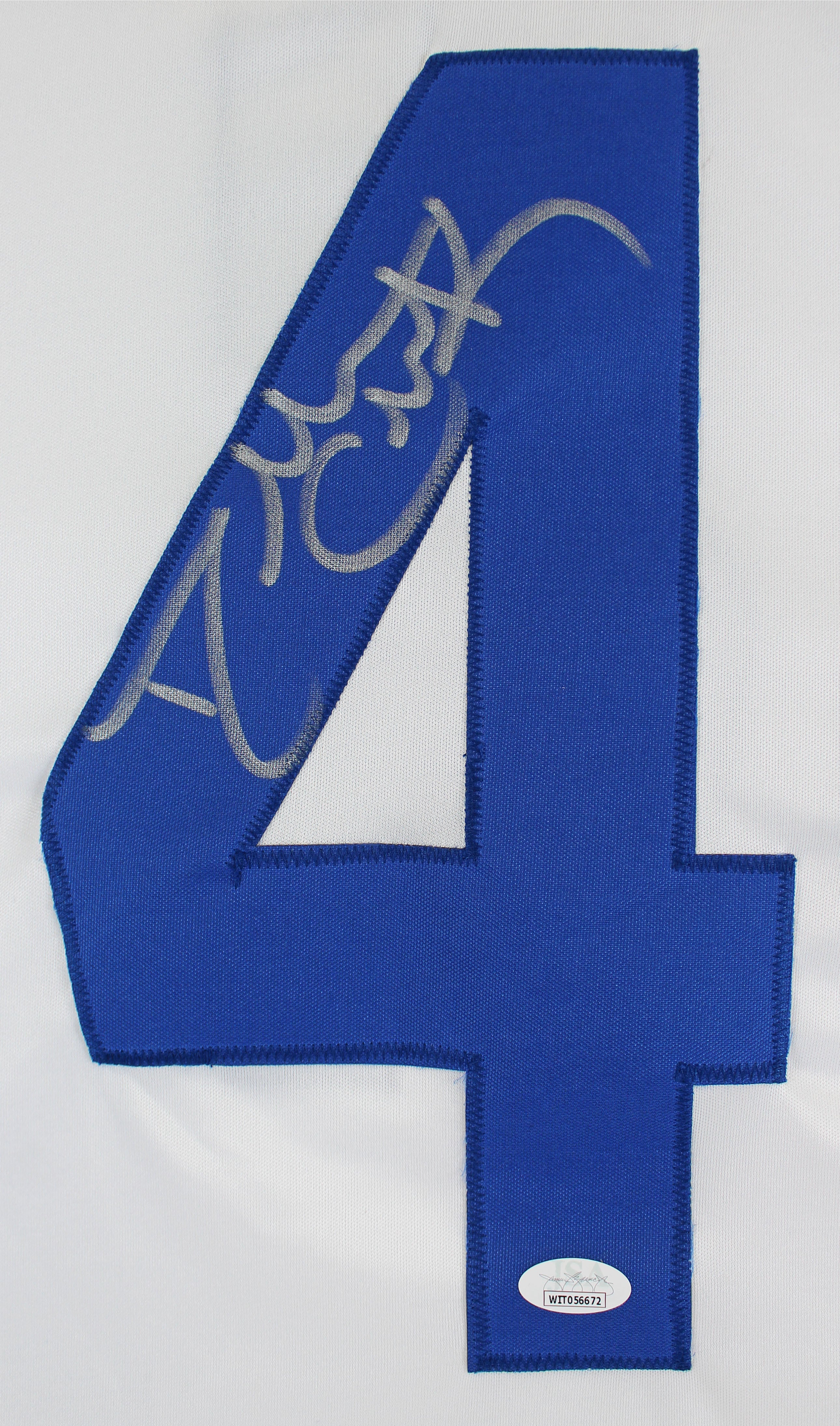 Dallas Clark Authentic Signed White Pro Style Jersey Autographed JSA Witness