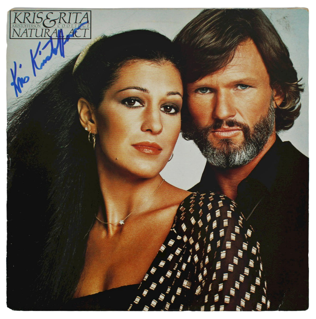 Kris Kristofferson Authentic Signed Natural Act Album Cover BAS #BG79196
