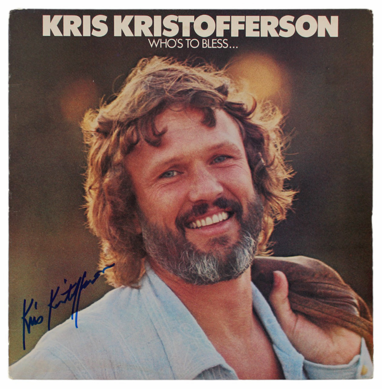 Kris Kristofferson Authentic Signed Who's To Bless Album Cover BAS #BG79197
