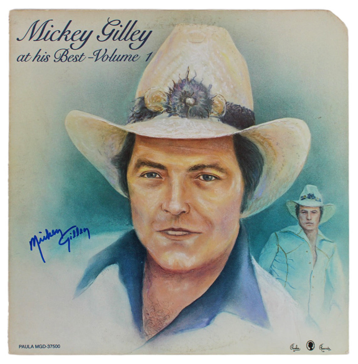 Mickey Gilley Authentic Signed At His Best Volume 1 Album Cover BAS #BG79193