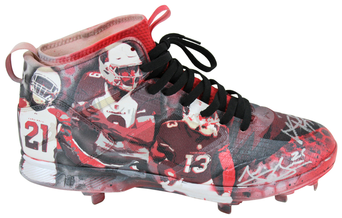 D-Backs Archie Bradley Signed '18 Game Used British Kustom Air Jordan Cleats BAS
