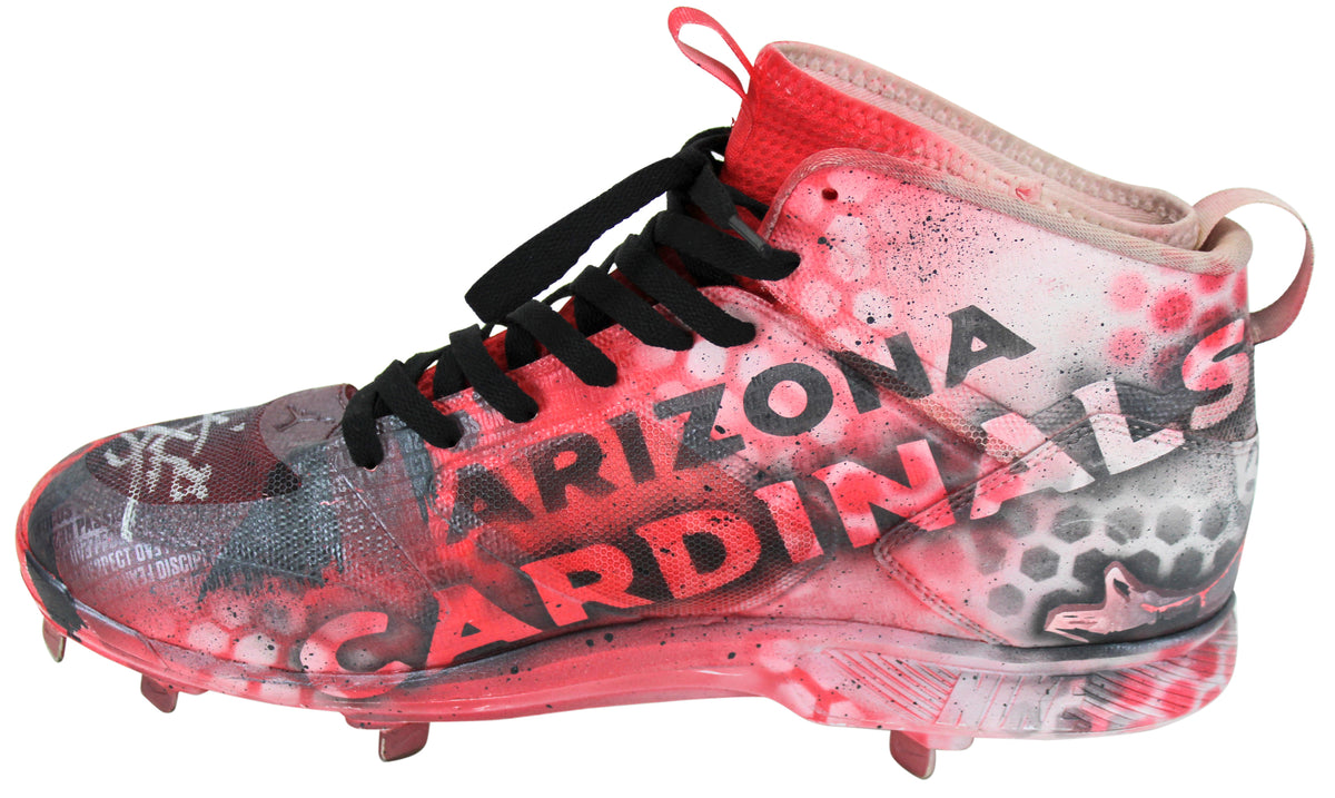 D-Backs Archie Bradley Signed '18 Game Used British Kustom Air Jordan Cleats BAS