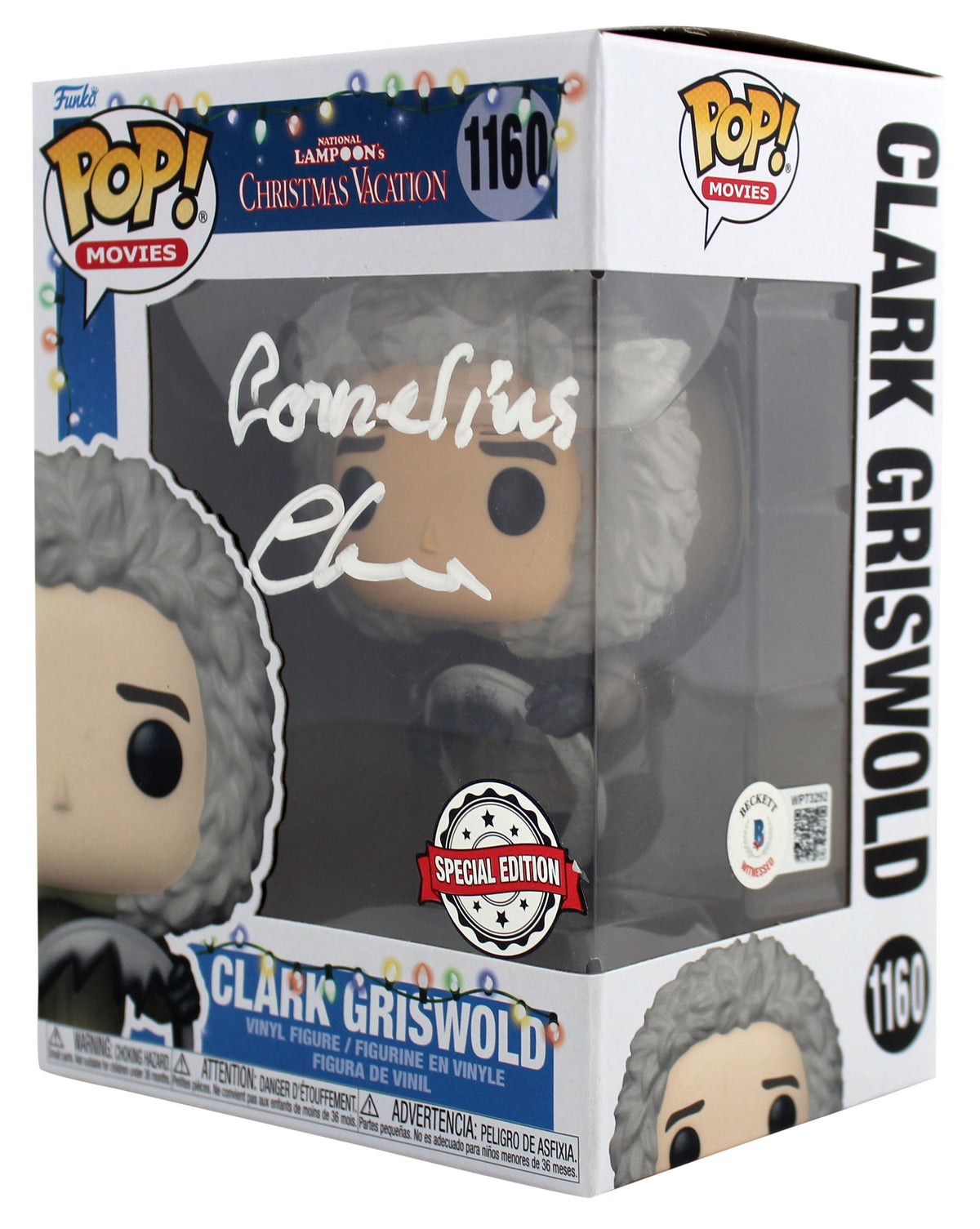 Chevy Cornelius Chase Christmas Vacation Signed #1160 Funko Pop Vinyl Figure BAS