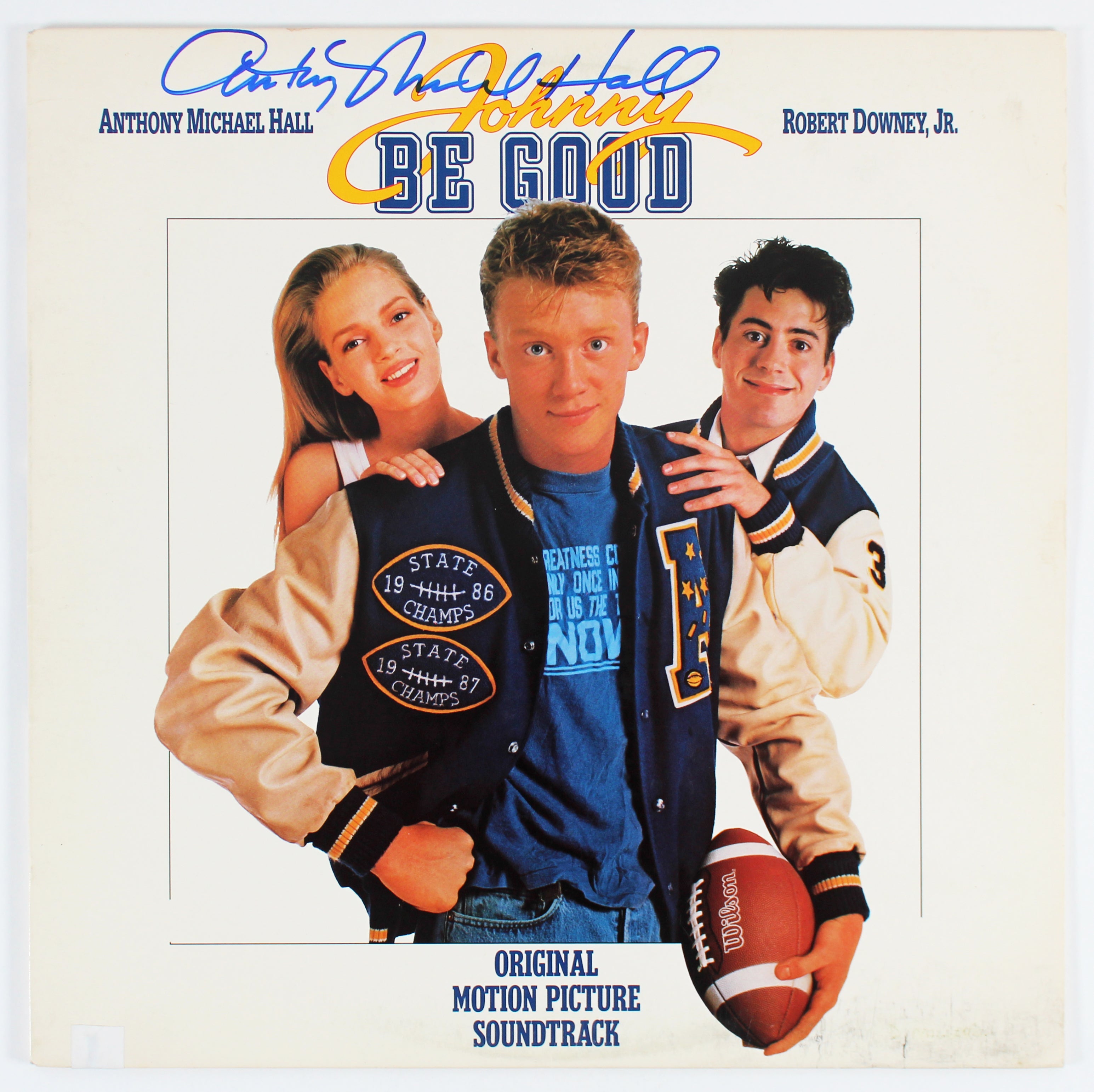 Anthony Michael Hall Signed Johnny Be Good Soundtrack Album Cover BAS #BG79189