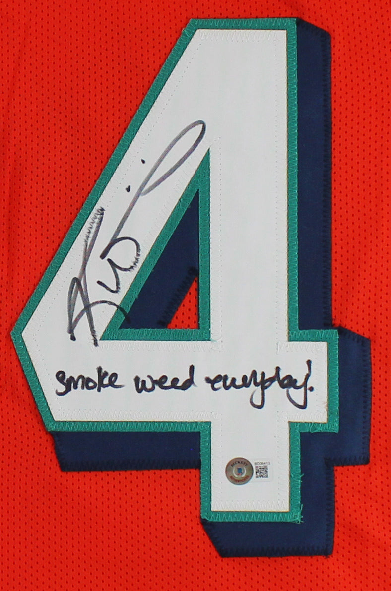 Ricky Williams "SWE" Signed Orange Pro Style Jersey Autographed BAS Witnessed
