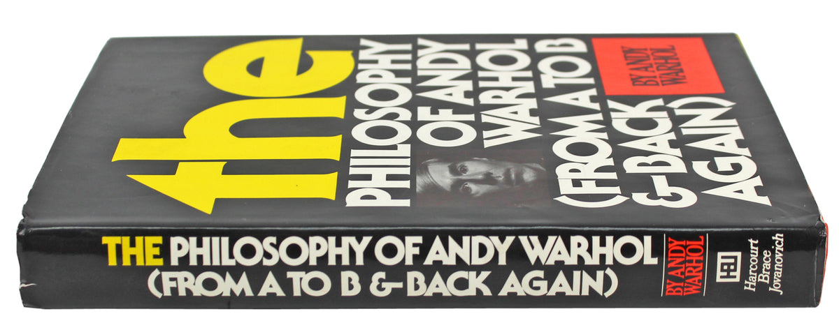 Andy Warhol Signed The Philosophy Of Andy Warhol Hard Cover Book BAS #A57336
