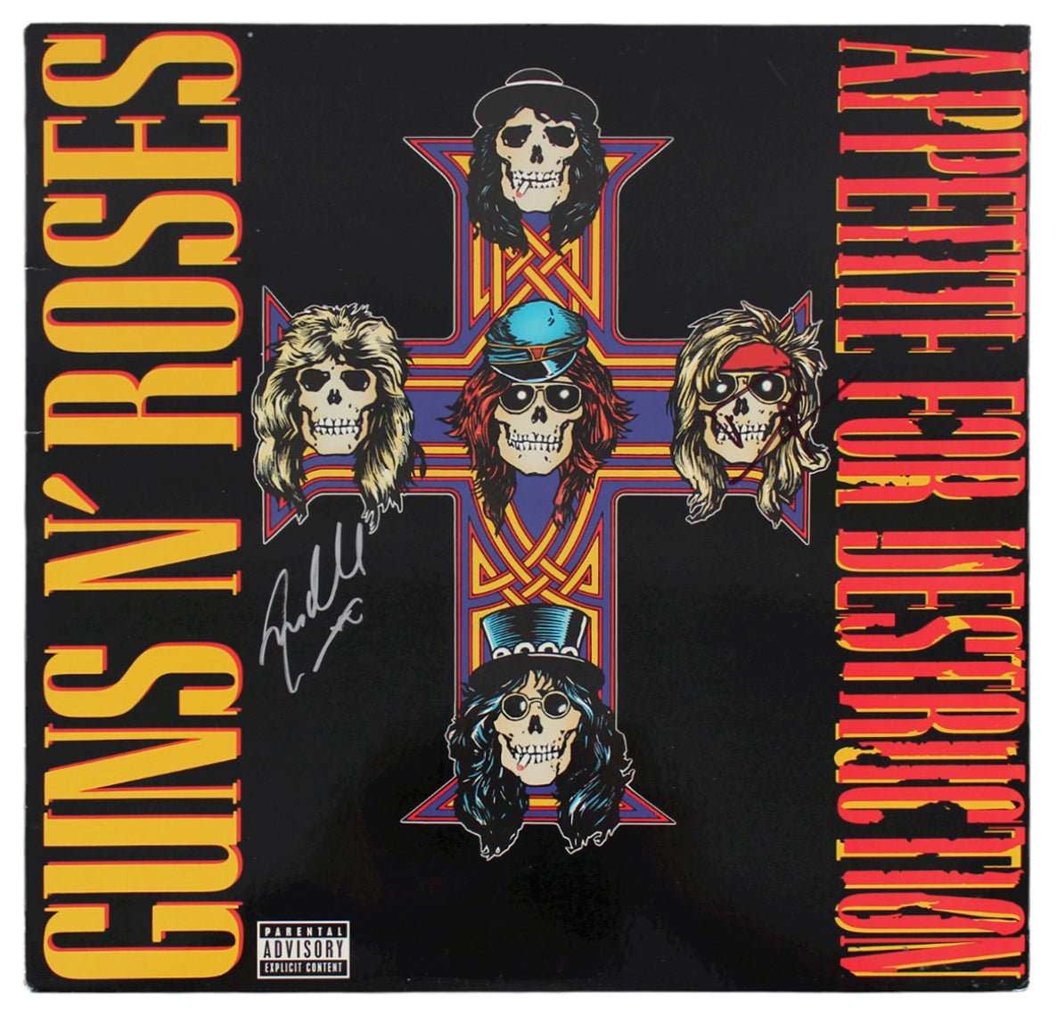 Duff McKagan & Steven Adler Guns N' Roses Signed Album Cover BAS #BG79175