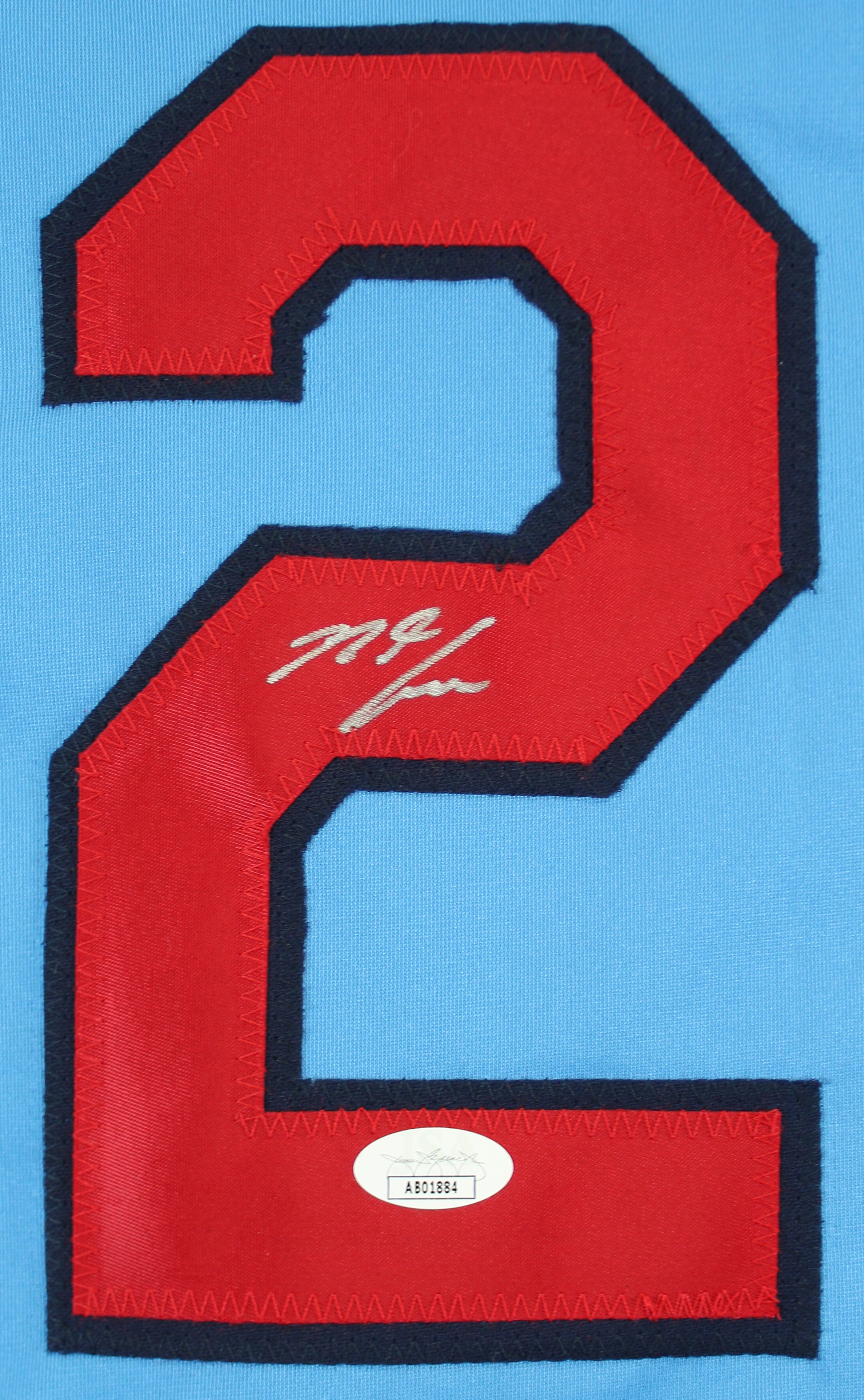 Nolan Arenado Authentic Signed Blue Pro Style Jersey w/ Red #s Autographed JSA