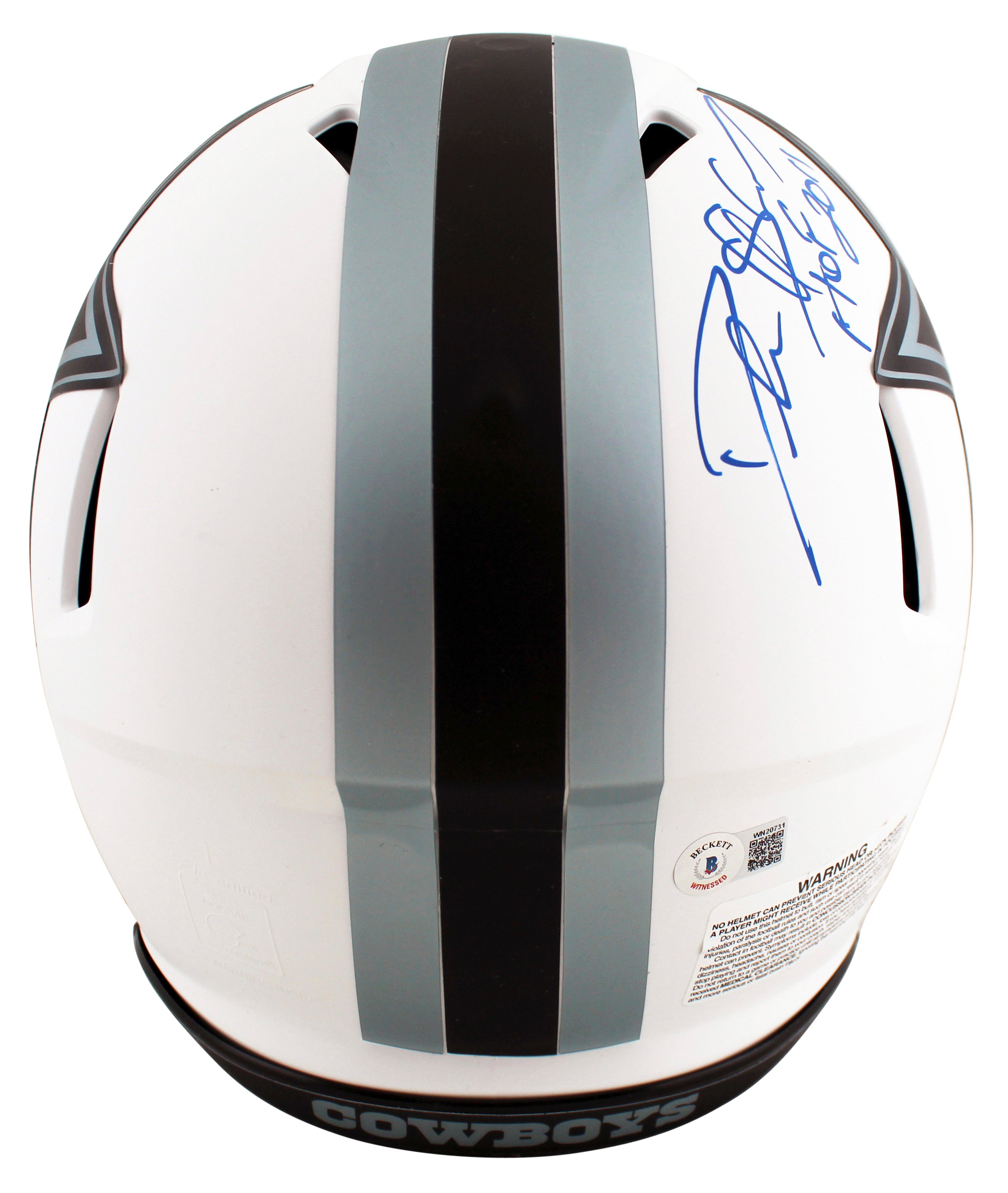 Cowboys Deion Sanders "HOF 2011" Signed Lunar Full Size Speed Proline Helmet BAS