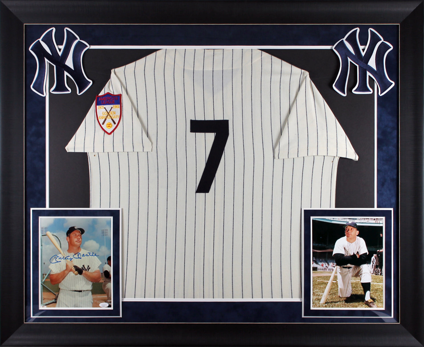 Yankees Mickey Mantle Authentic Signed 8x10 Framed Photo JSA #XX56264