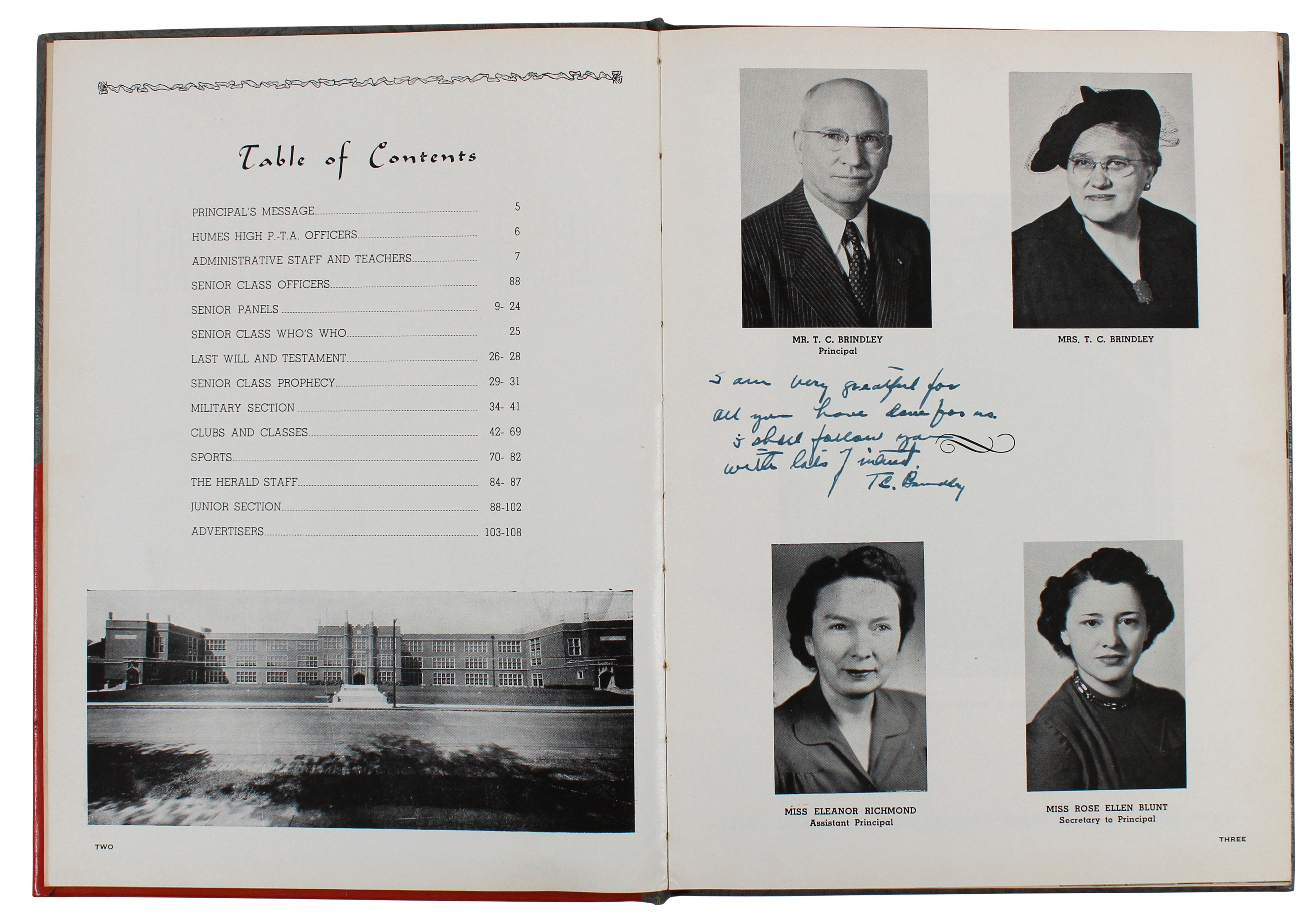 Elvis Presley Authentic Signed 1953 The Herald High School Yearbook Book BAS