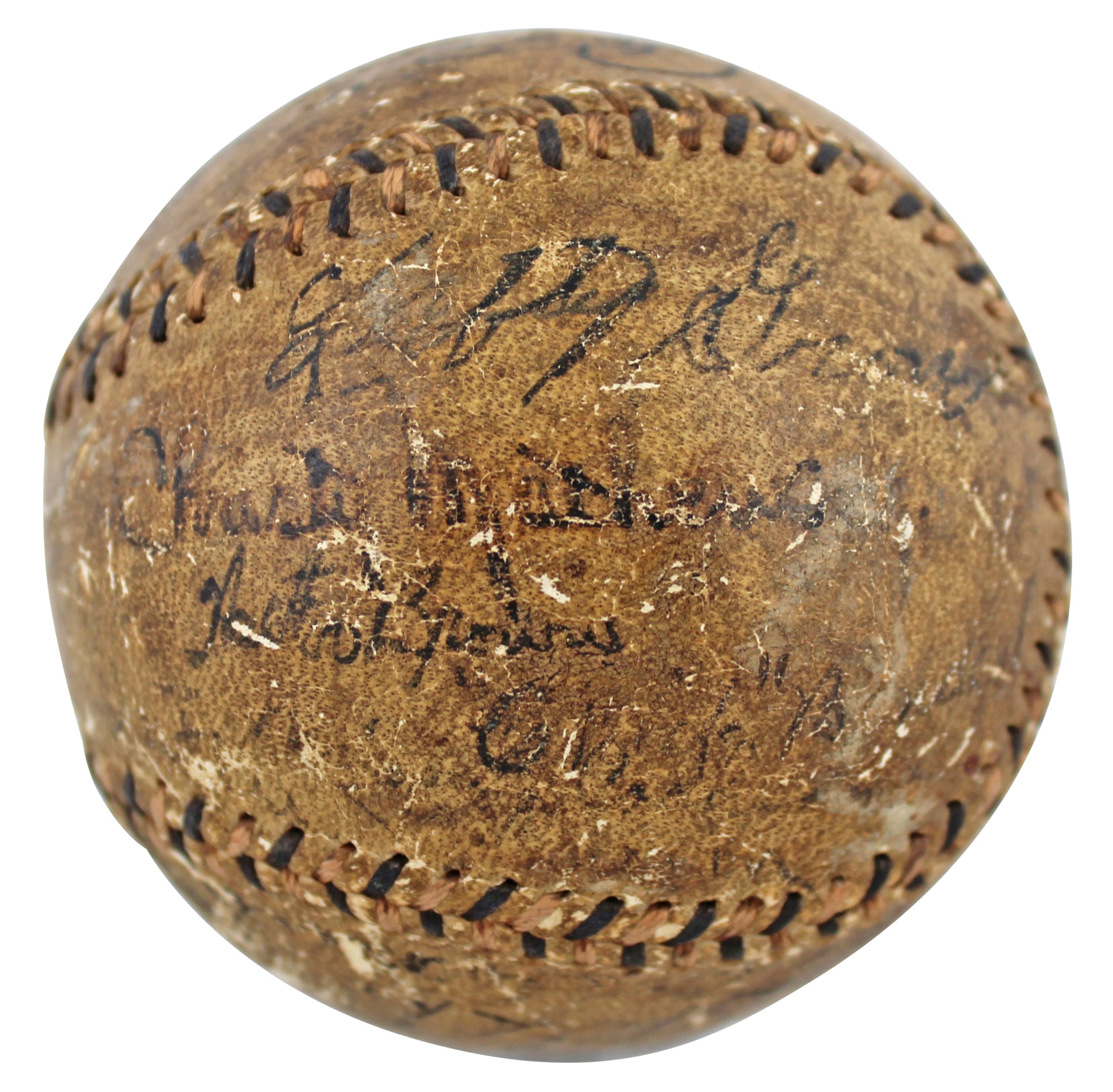 MLB Immortals (10) Ruth, Mathewson, McGraw, Foxx, Speaker Signed Baseball JSA