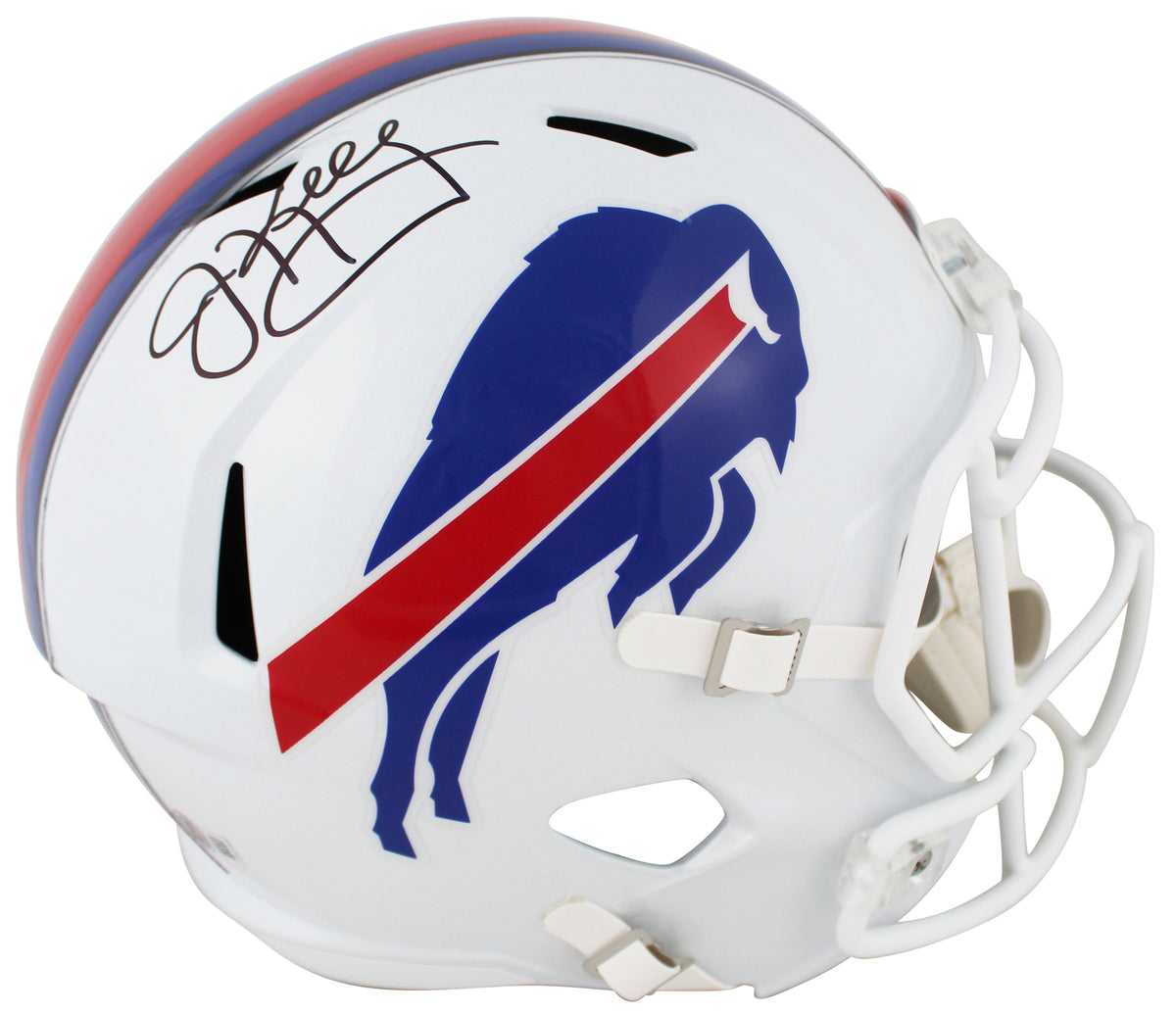 Bills Jim Kelly Authentic Signed White Full Size Speed Rep Helmet BAS Witnessed