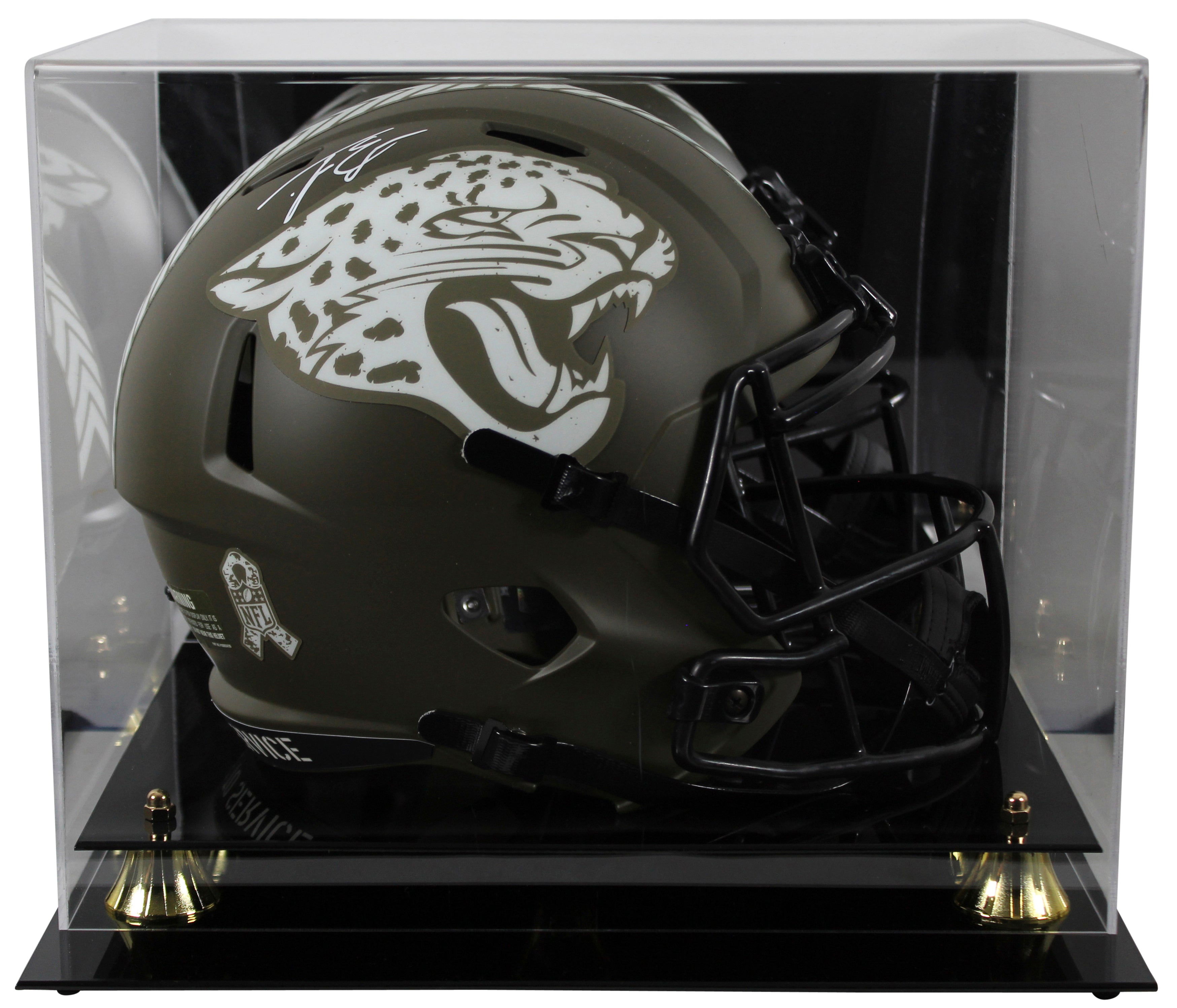 Jaguars Travis Etienne Jr. Signed STS Full Size Speed Rep Helmet w/ Case JSA