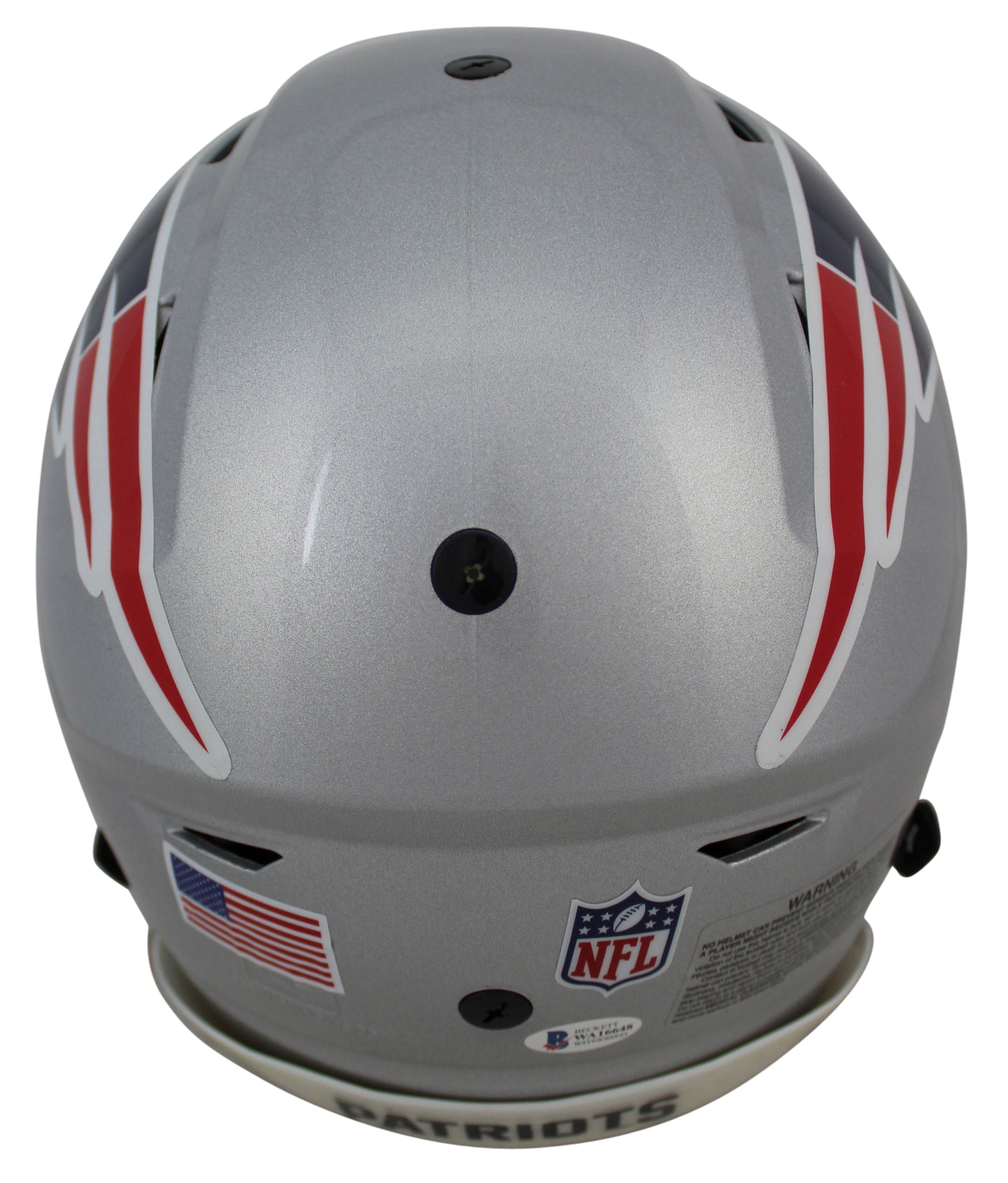 Patriots Randy Moss "SCH HOF 18" Signed Speed Flex Full Size Helmet BAS Witness