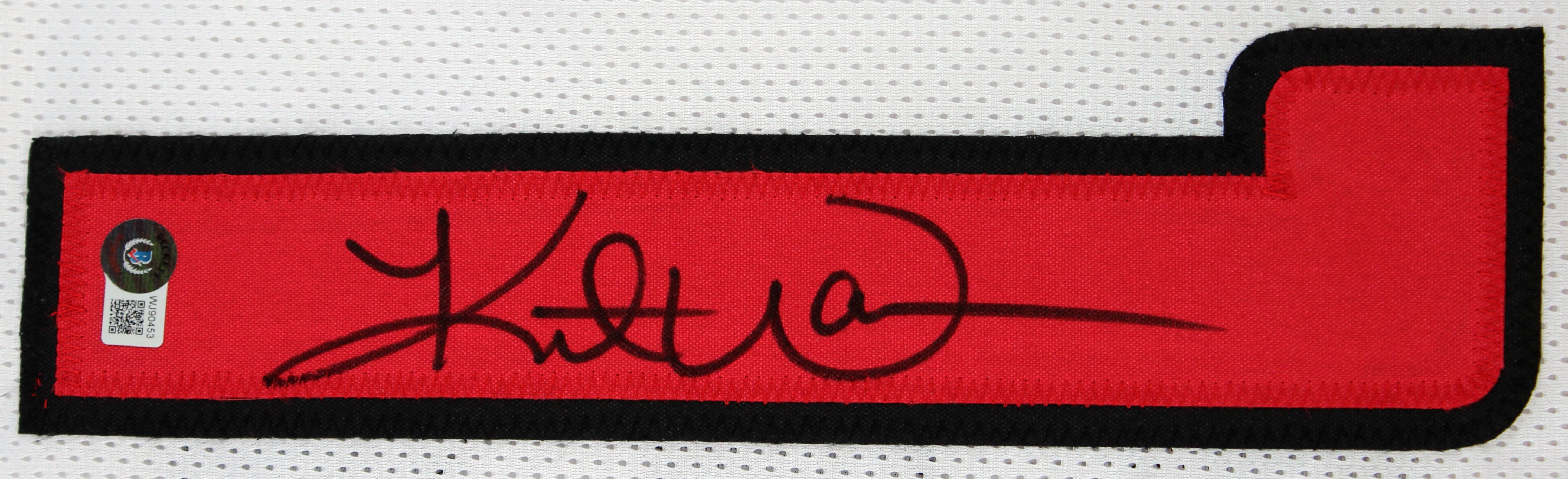 Kurt Warner Authentic Signed White Pro Style Jersey Autographed BAS Witnessed