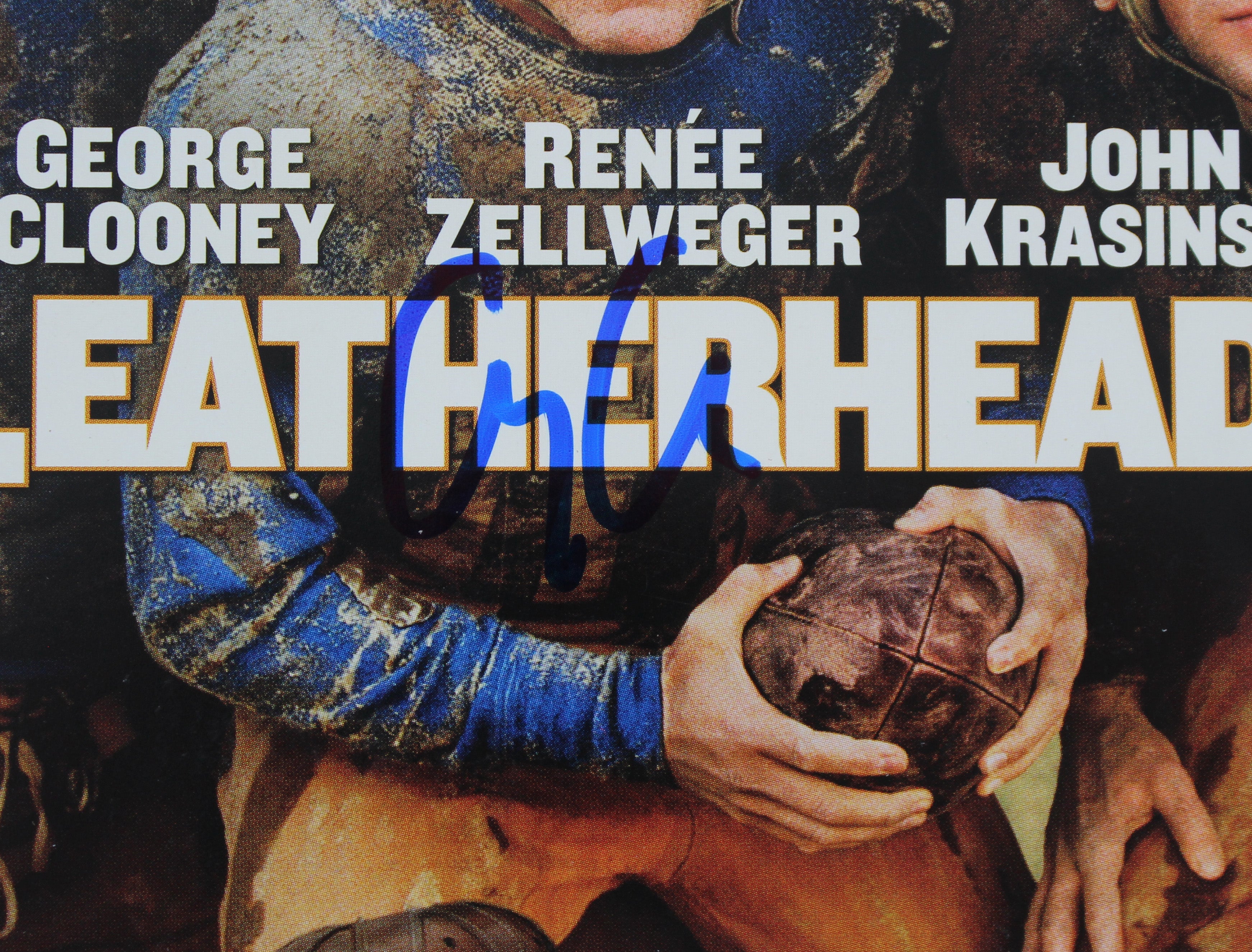 George Clooney Leatherheads Authentic Signed DVD Cover Autographed BAS #BF88843