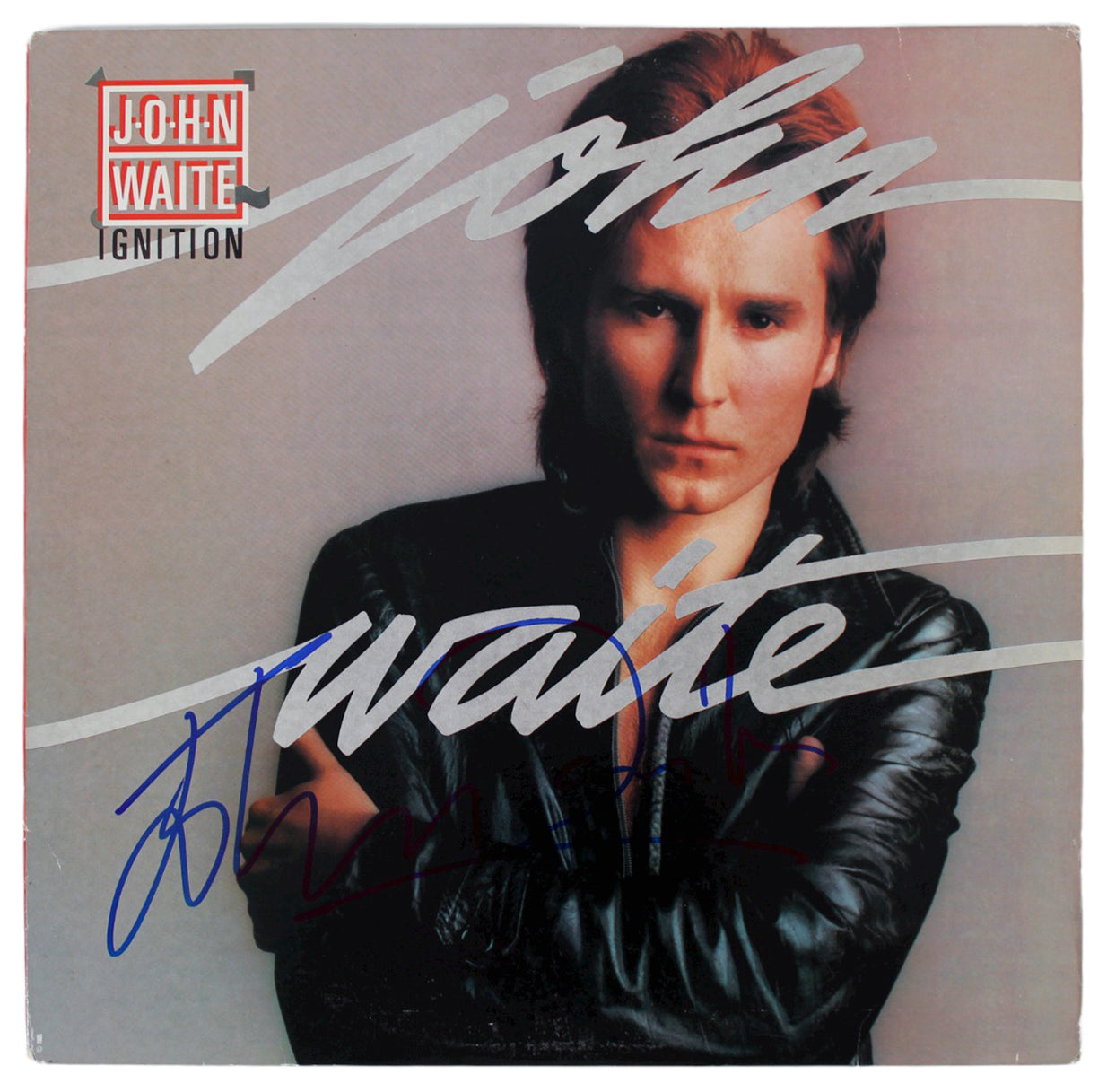 John Waite Authentic Signed Ignition Album Cover Autographed BAS #BG90661