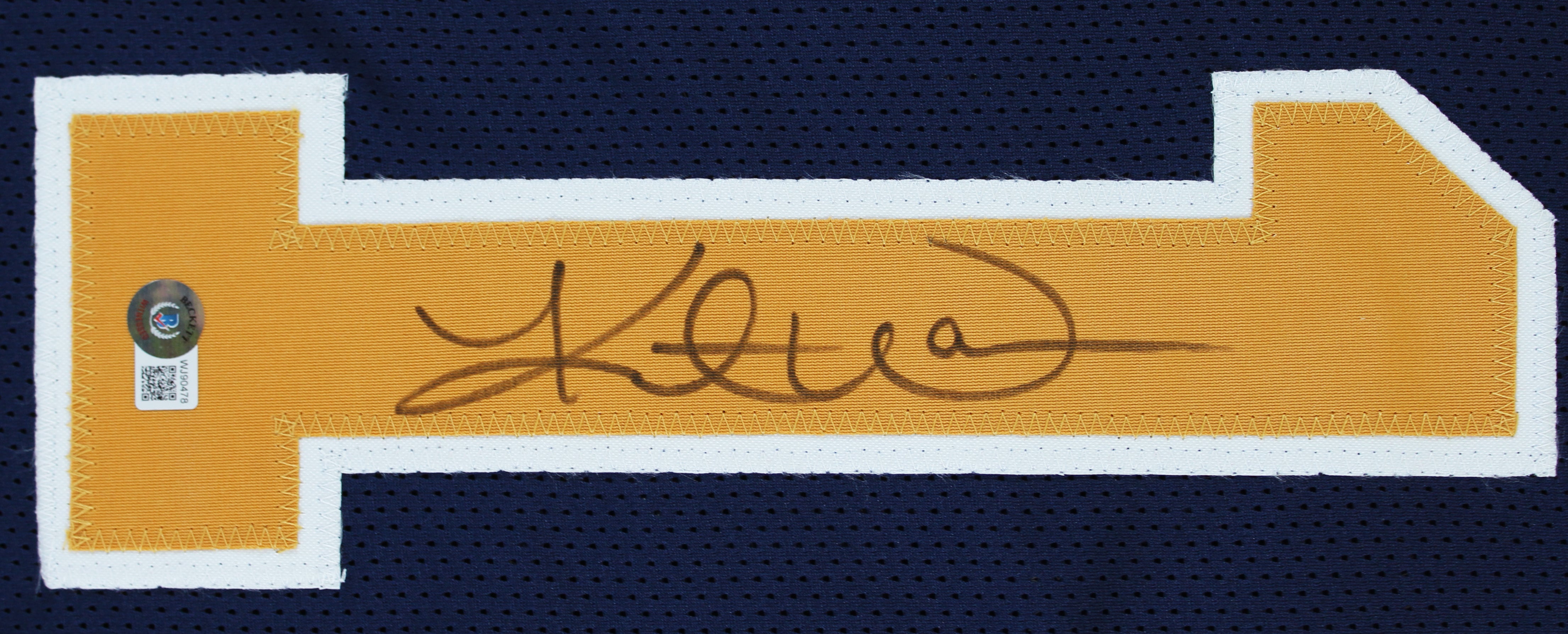 Kurt Warner Authentic Signed Navy Blue Pro Style Jersey Autographed BAS Witness