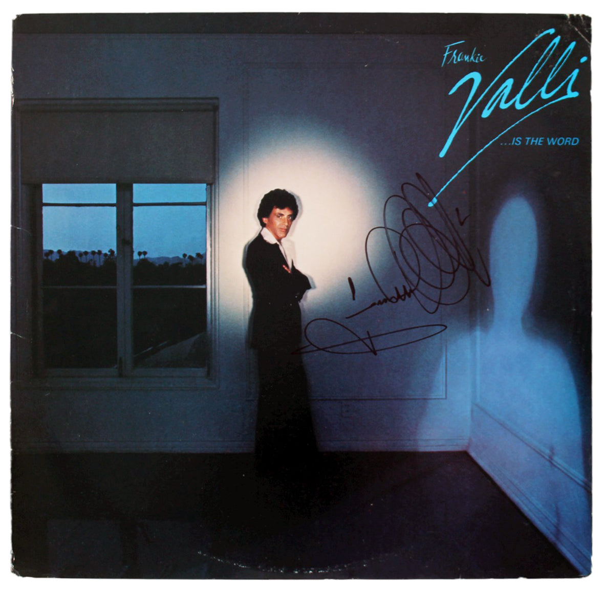 Frankie Valli Authentic Signed Is The World Album Cover Autographed BAS #BG90664