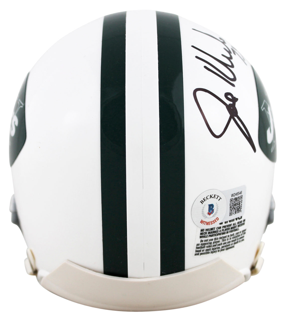 Jets Joe Klecko "HOF 2023" Authentic Signed 1965-77 TB Rep Mini Helmet BAS Wit