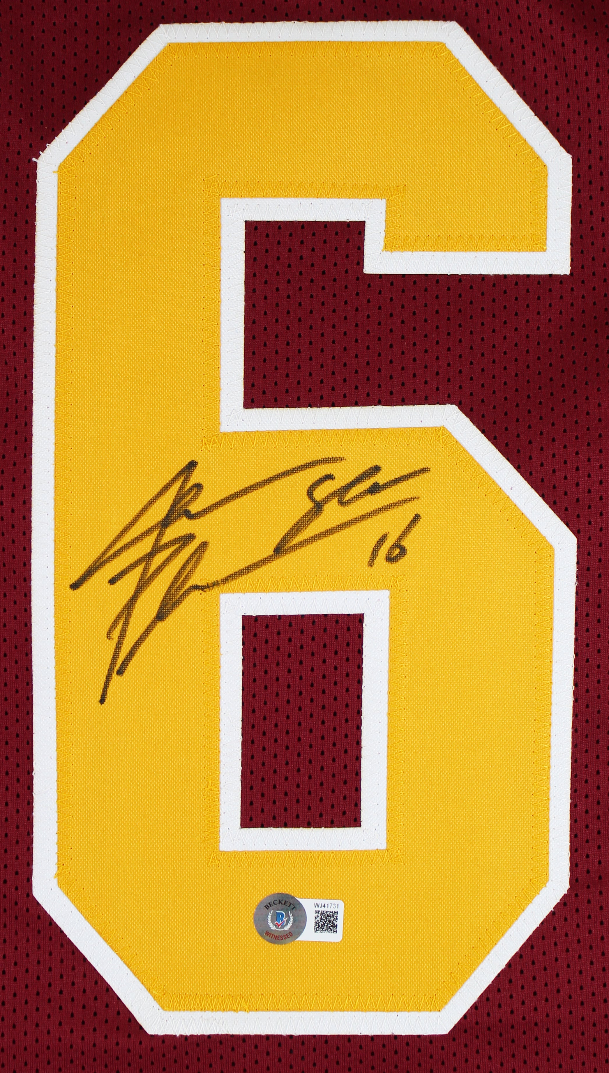 Arizona State Jake Plummer Authentic Signed Maroon Pro Style Jersey BAS Witness