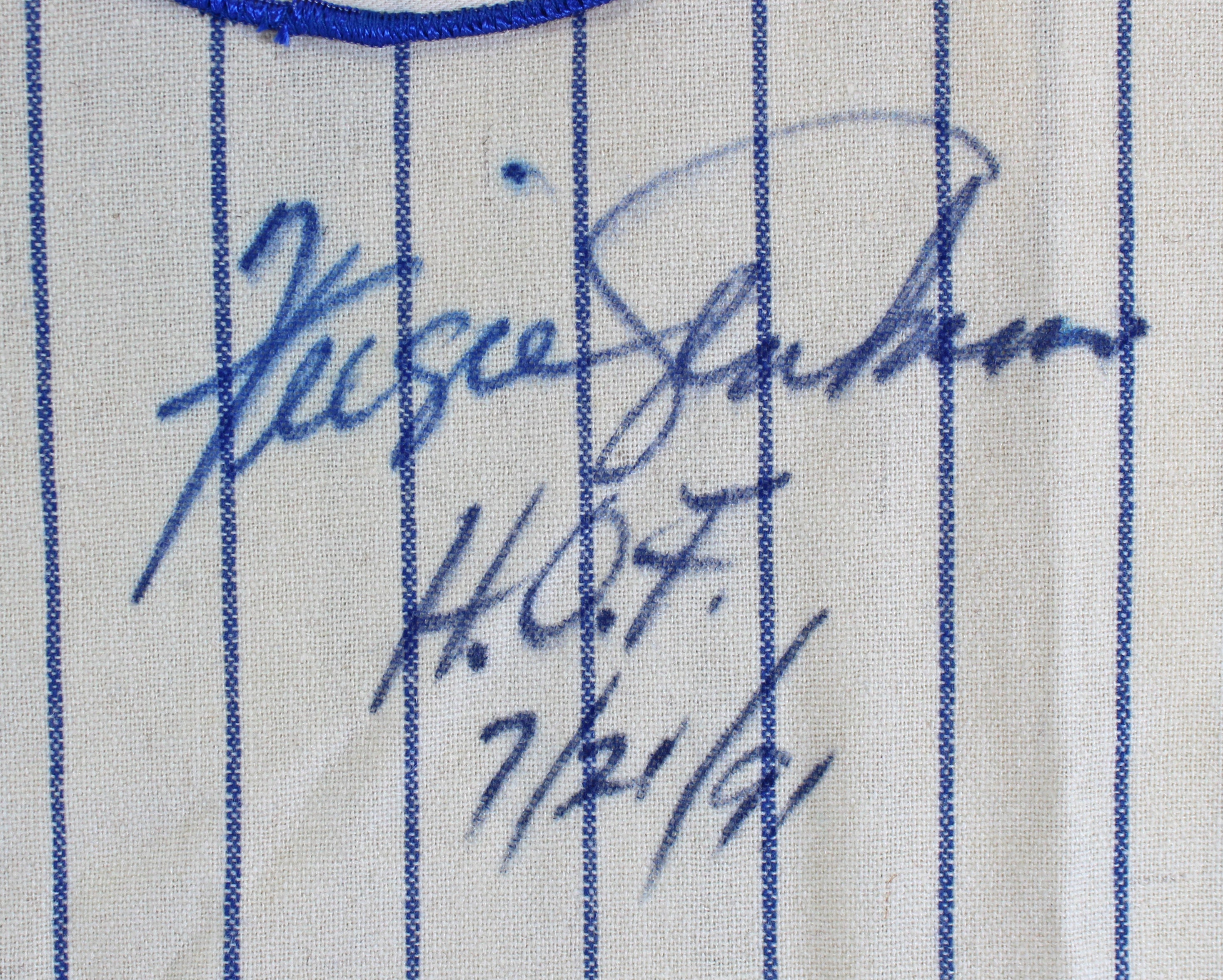 Cubs Fergie Jenkins "HOF 7/21/91" Signed Pinstripe CC M&N Jersey BAS #BD20034