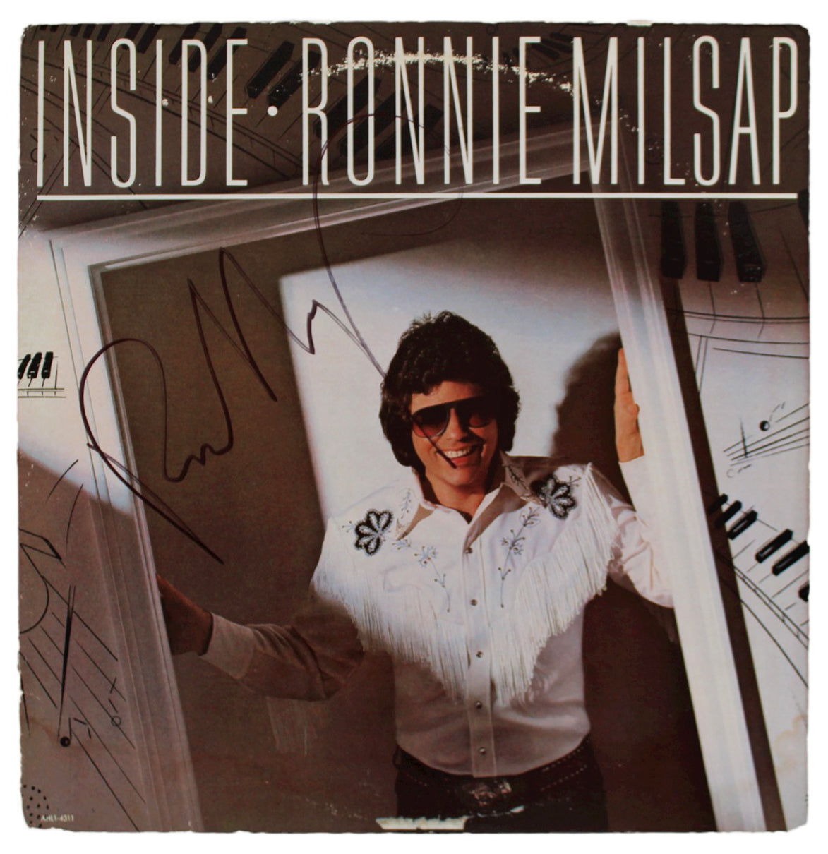 Ronnie Milsap Authentic Signed Inside Album Cover Autographed BAS #BG90708
