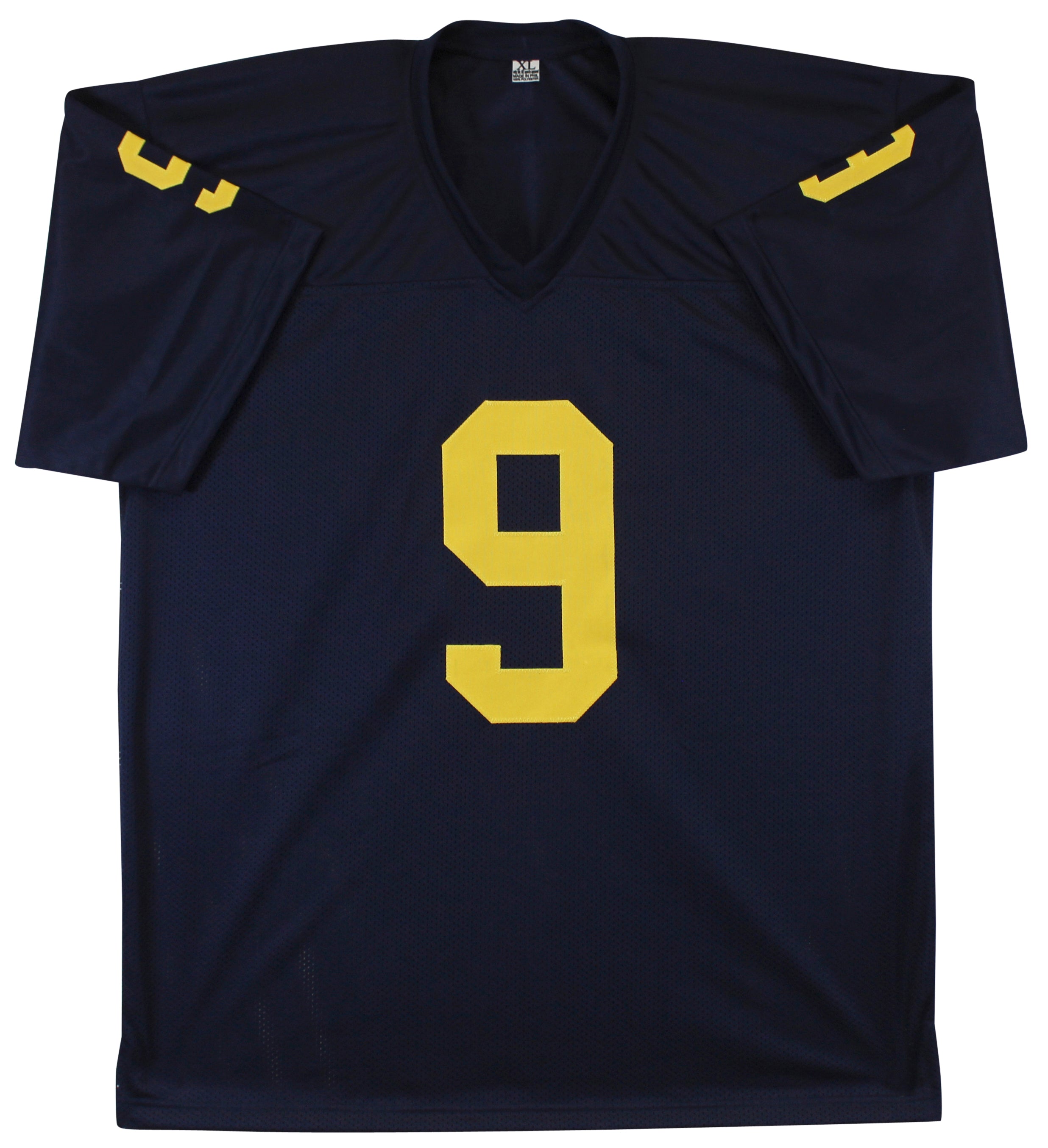 Michigan J.J. McCarthy Authentic Signed Navy Blue Pro Style Jersey BAS Witnessed