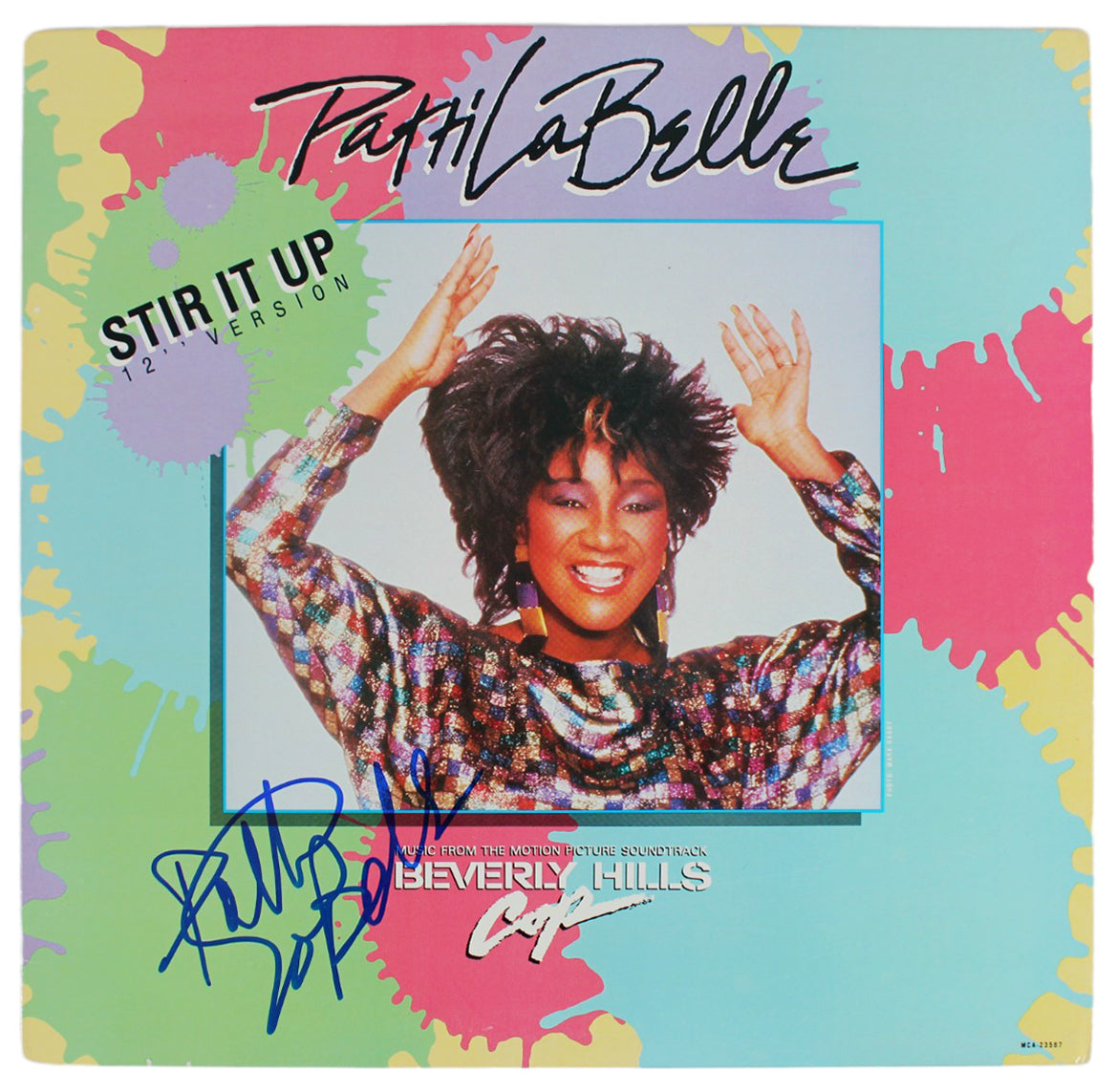 Patti LaBelle Authentic Signed Stir It Up Album Cover Autographed BAS #BG90709