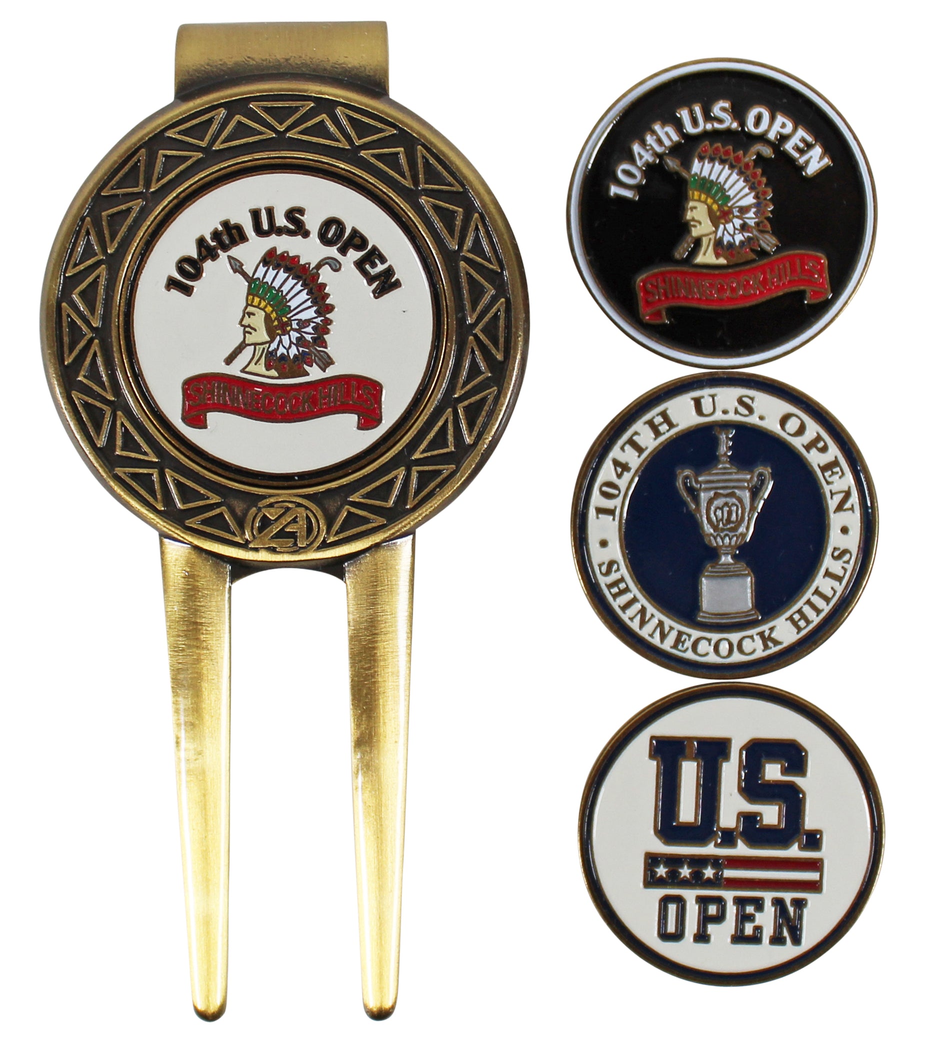 2004 104th U.S. Open Shinnecock Hills Divot Tool Set w/ Box Un-signed