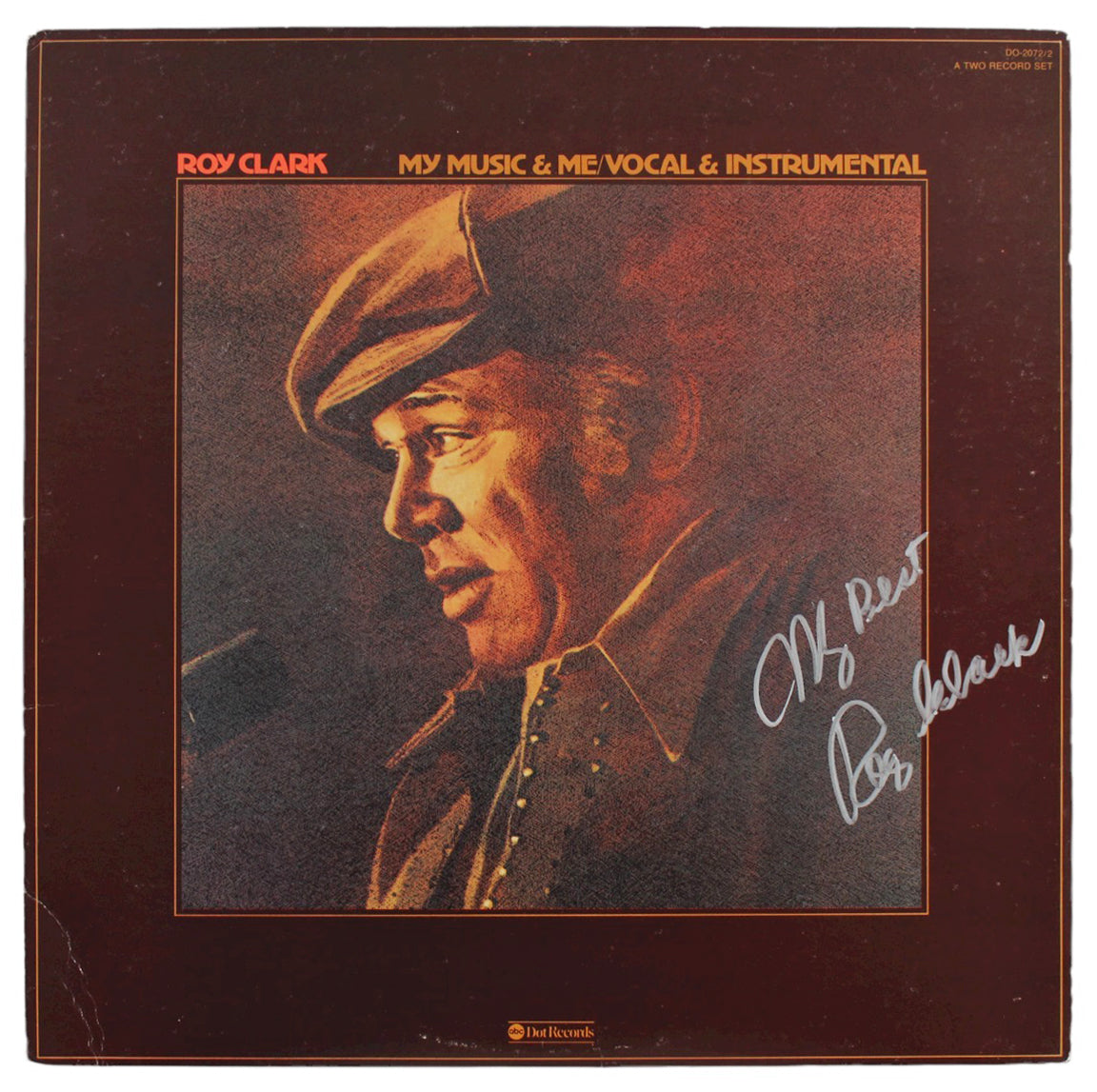 Roy Clark "My Best" Authentic Signed My Music & Me, Album Cover BAS #BG90712