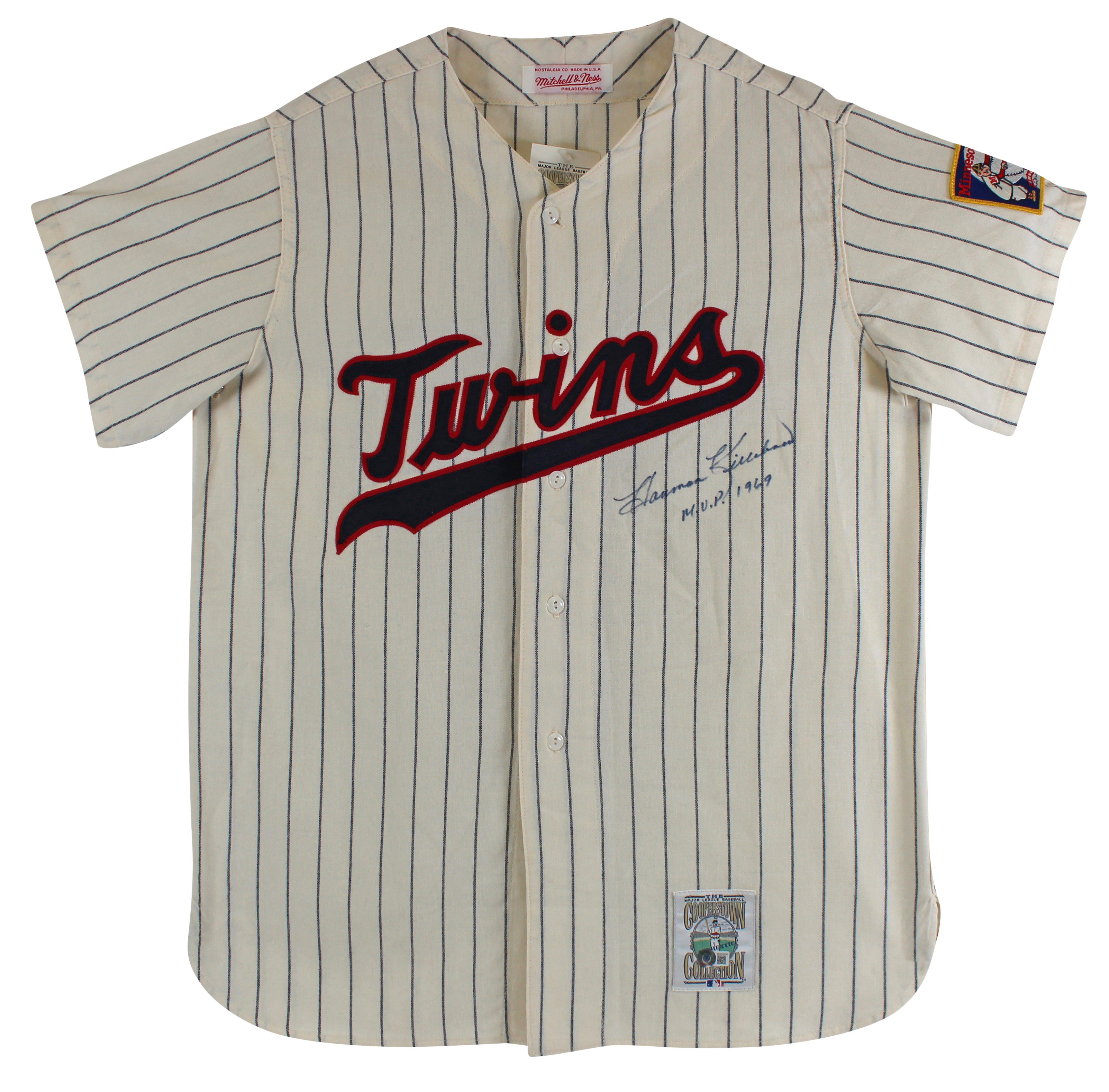 Twins Harmon Killebrew "MVP 1969" Signed CC Mitchell & Ness Jersey BAS #BD20030