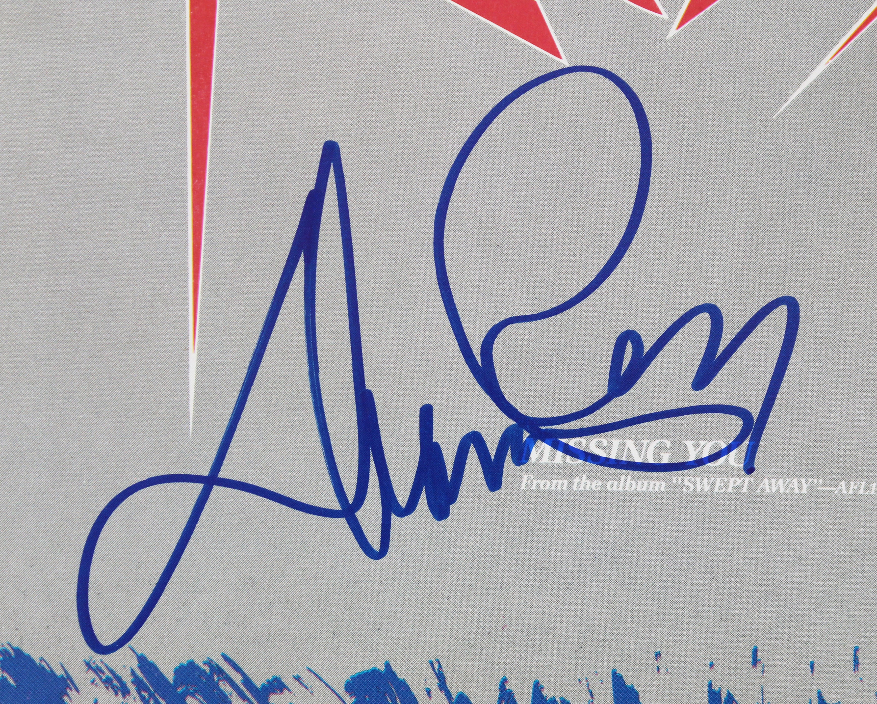 Diana Ross Authentic Signed Missing You 45 RPM Album Cover BAS #BF88837
