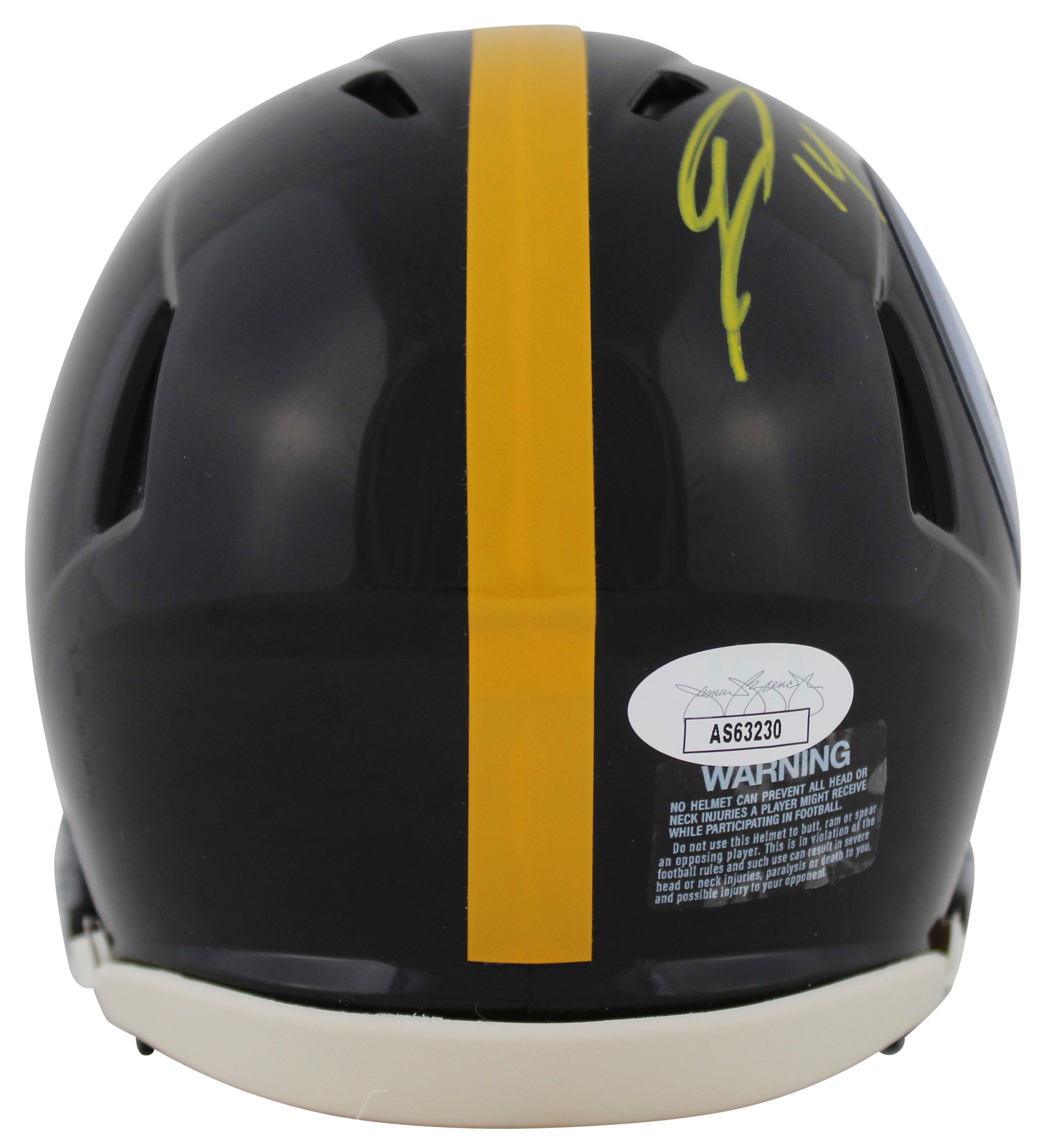 Steelers George Pickens Authentic Signed Speed Mini Helmet w/ Case JSA