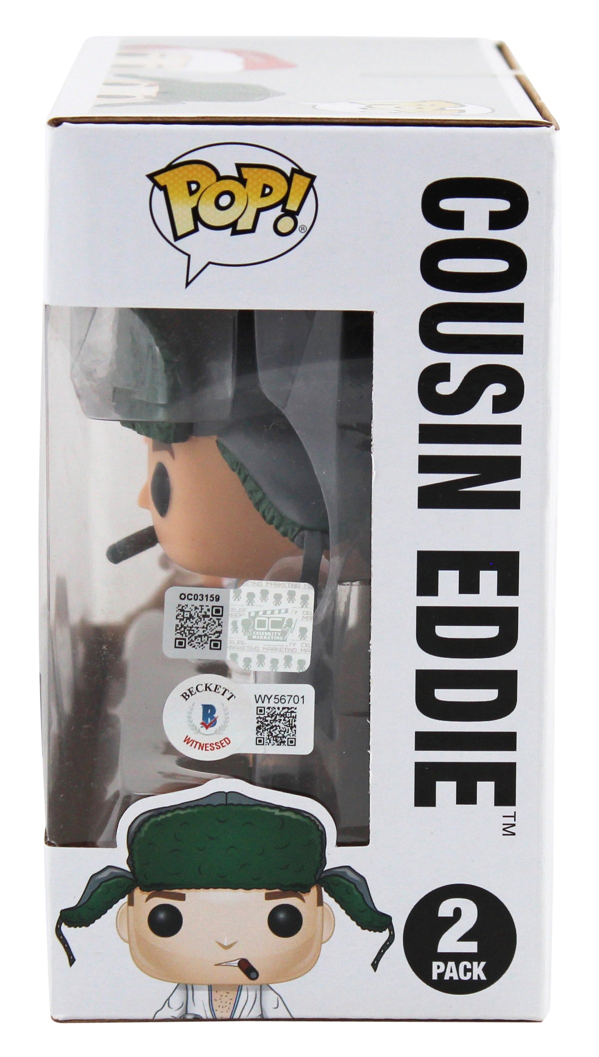 Chevy Chase & Randy Quaid Signed Funko Pop Vinyl Figure BAS Witnessed #WY56701