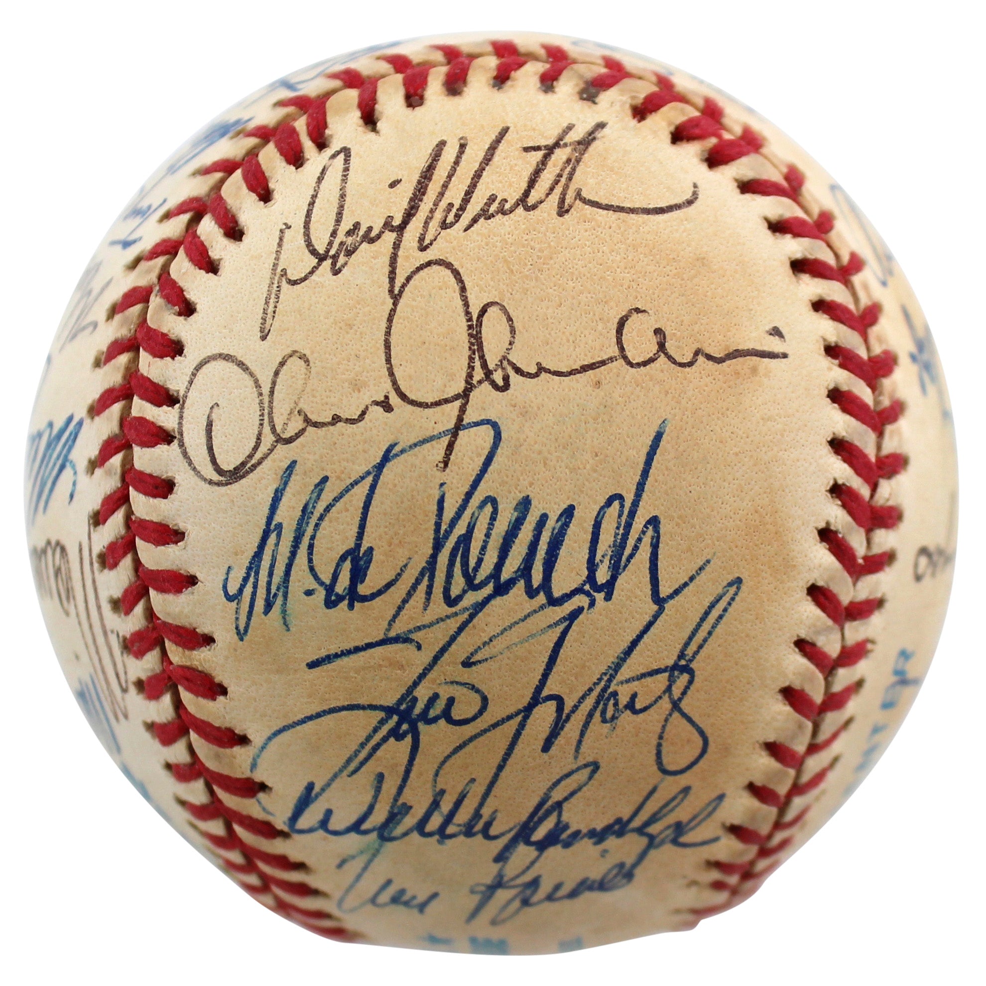 1997 Yankees (32) Torre, Rivera, O'Neill Posada +28 Signed Baseball BAS #AB92956