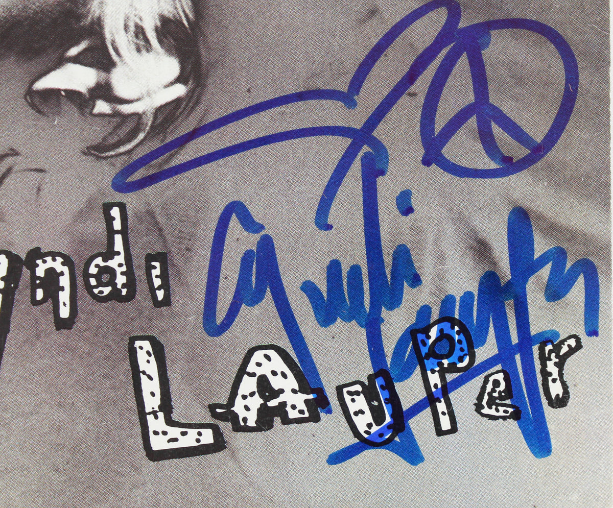Cyndi Lauper Authentic Signed True Colors 45 RPM Album Cover BAS #BF88839