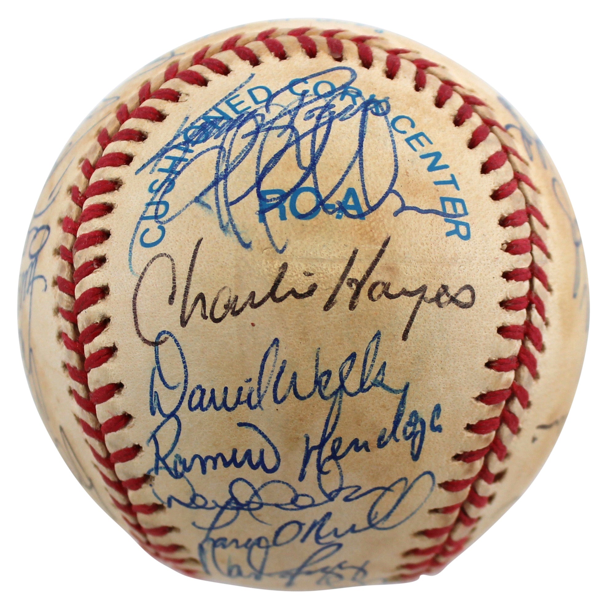 1997 Yankees (32) Torre, Rivera, O'Neill Posada +28 Signed Baseball BAS #AB92956
