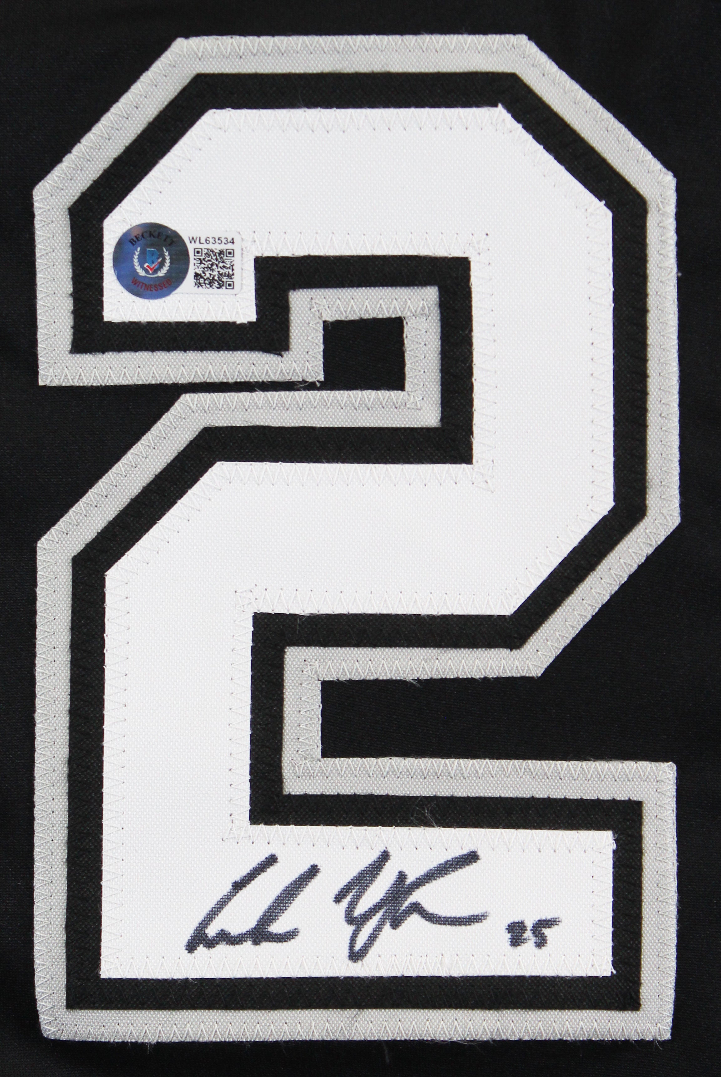 Andrew Vaughn Authentic Signed Black Pro Style Framed Jersey Autographed BAS Wit