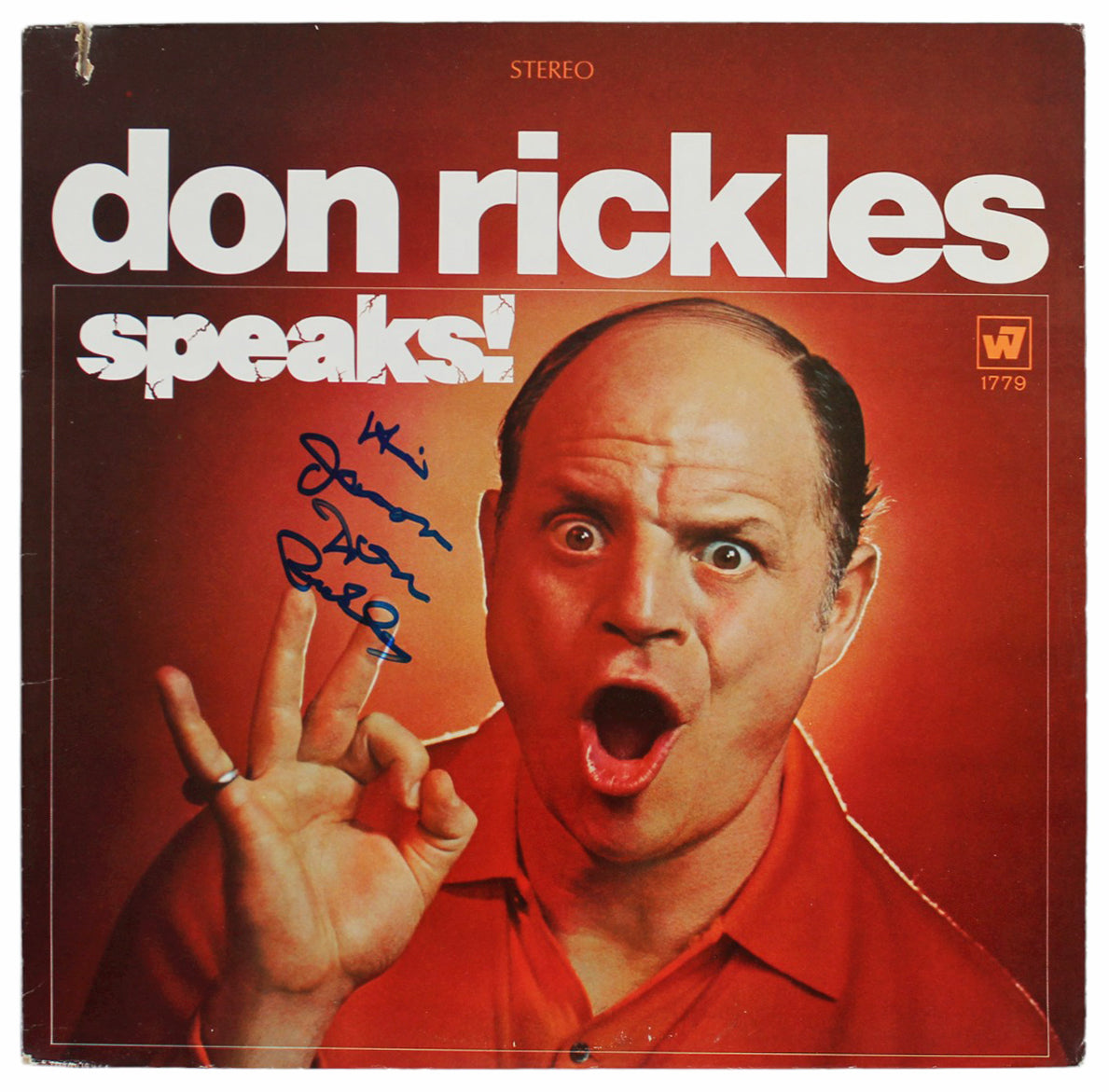 Don Rickles Authentic Signed Speaks! Album Cover Autographed BAS #BG90683