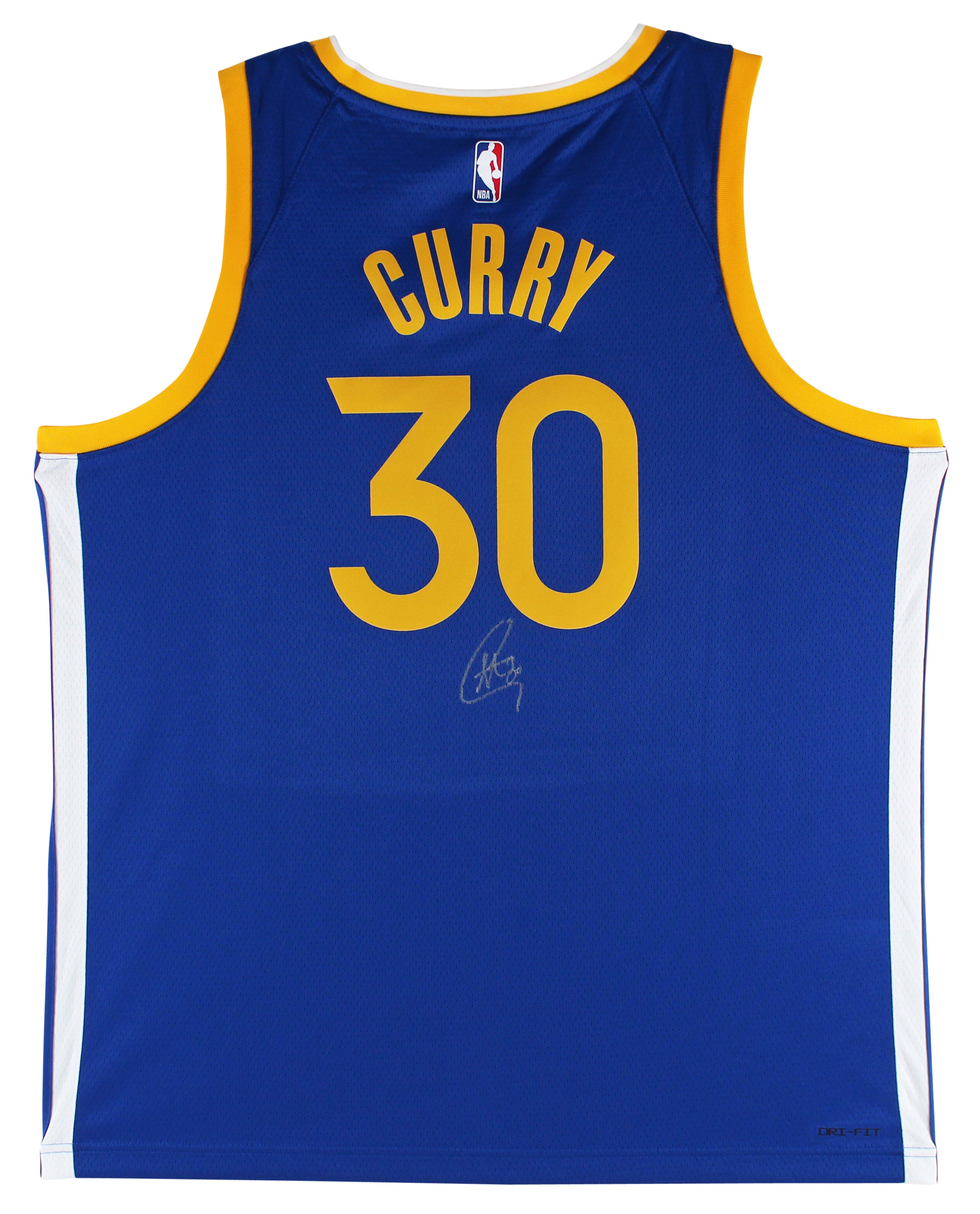 Warriors Stephen Curry Authentic Signed Blue Nike Swingman Jersey BAS