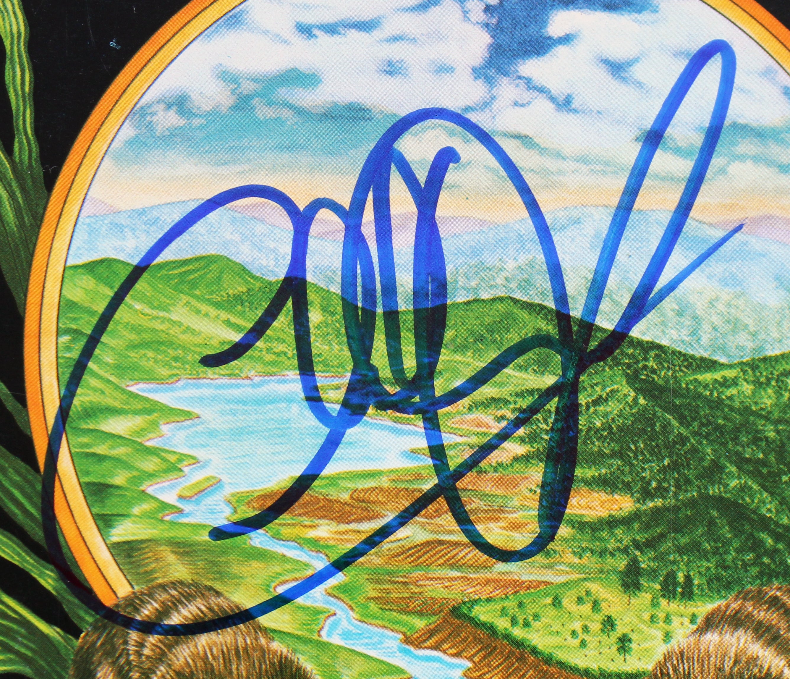 Charlie Daniels Authentic Signed Fire On The Mountain Album Cover BAS #BG90684