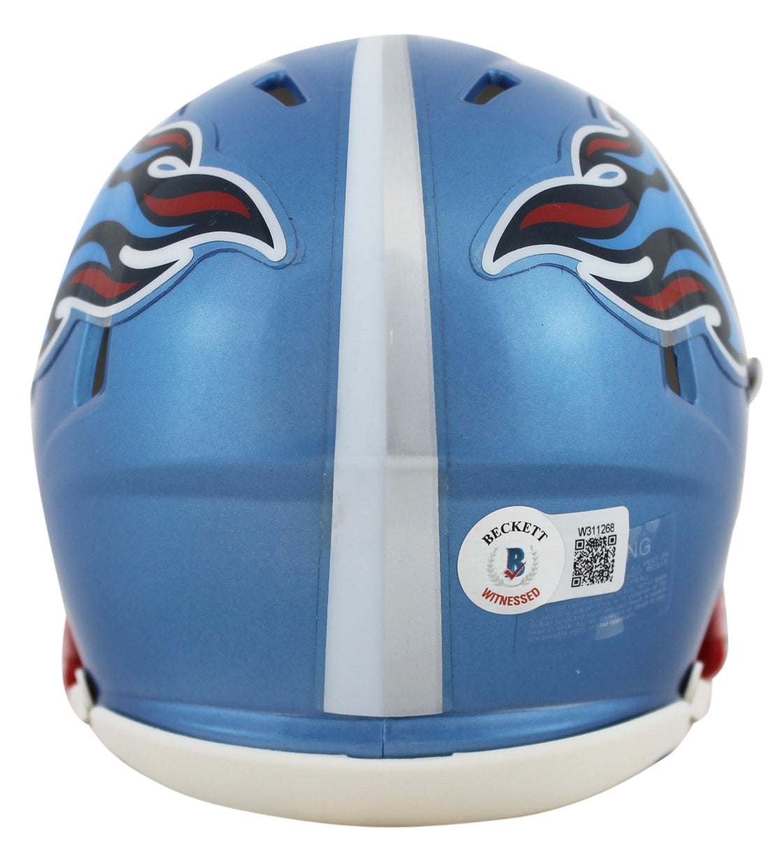 Titans Chris Johnson Authentic Signed Flash Speed Mini Helmet BAS Witnessed