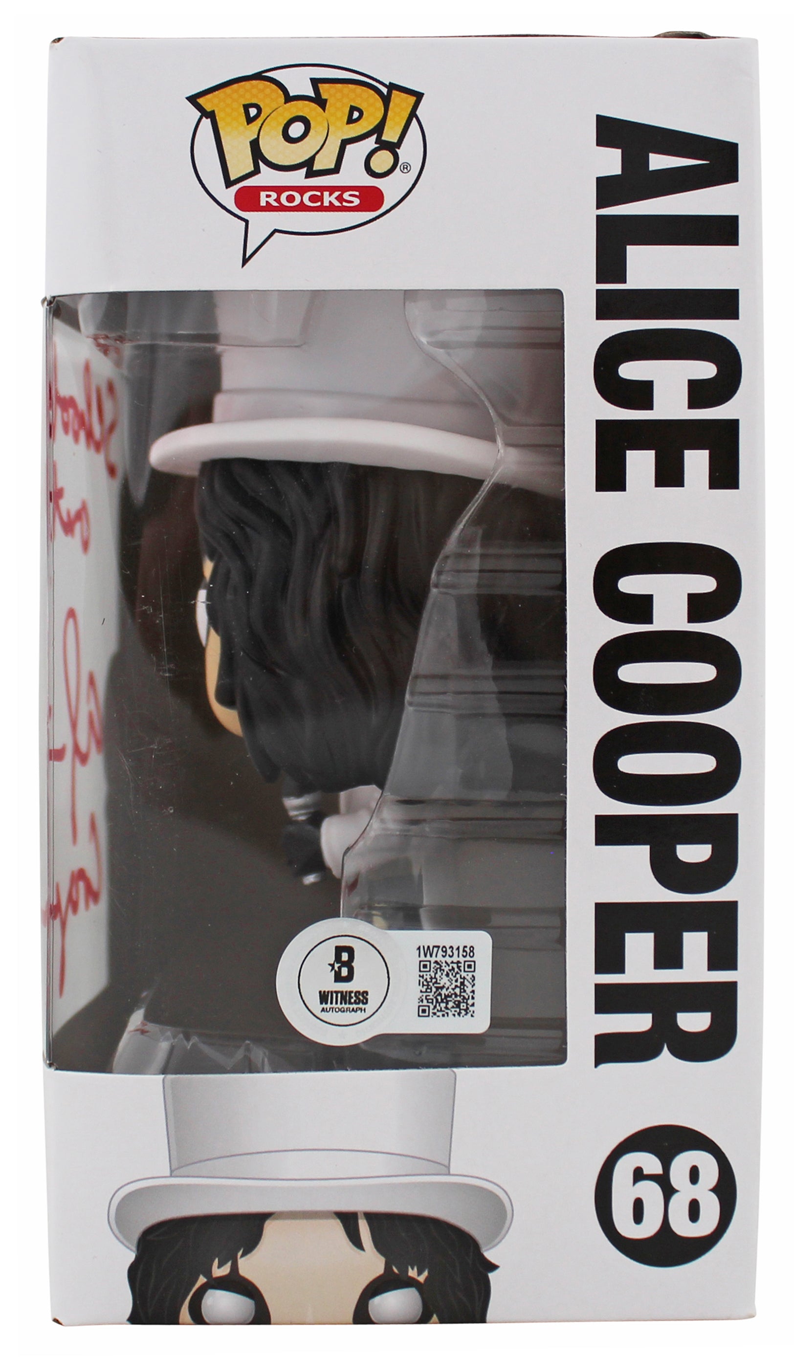 Alice Cooper "Schools Out!" Signed #68 Funko Pop Vinyl Figure BAS Wit #1W793158