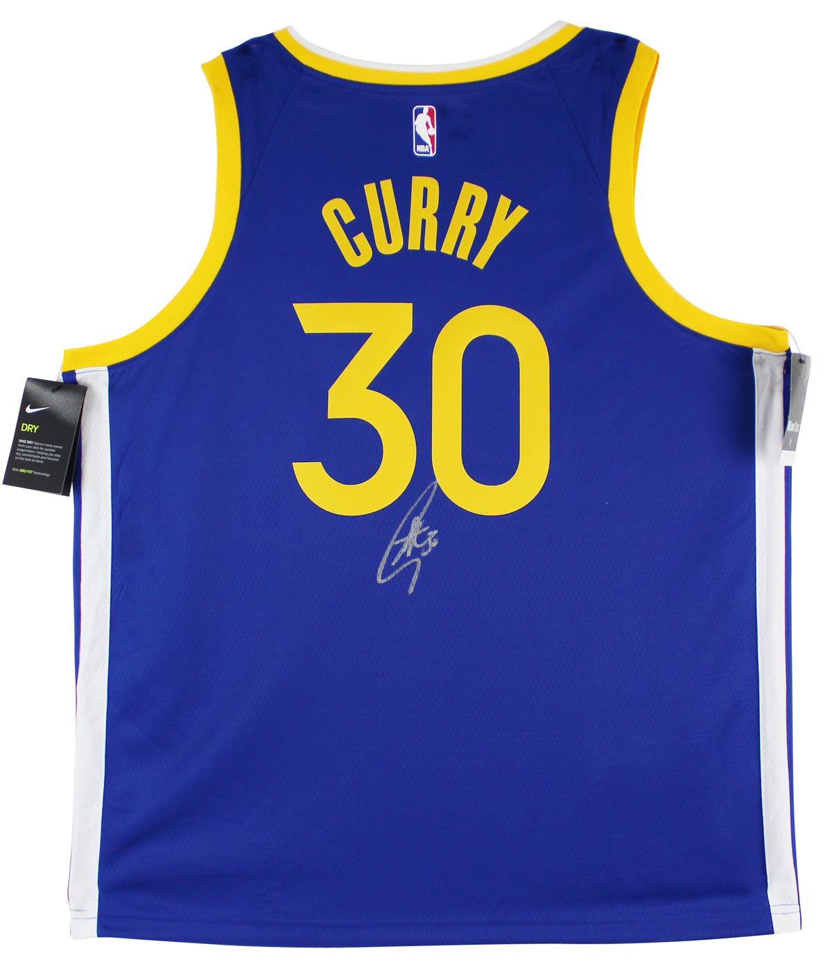 Warriors Stephen Curry Authentic Signed Blue Nike Swingman Jersey Fanatics COA