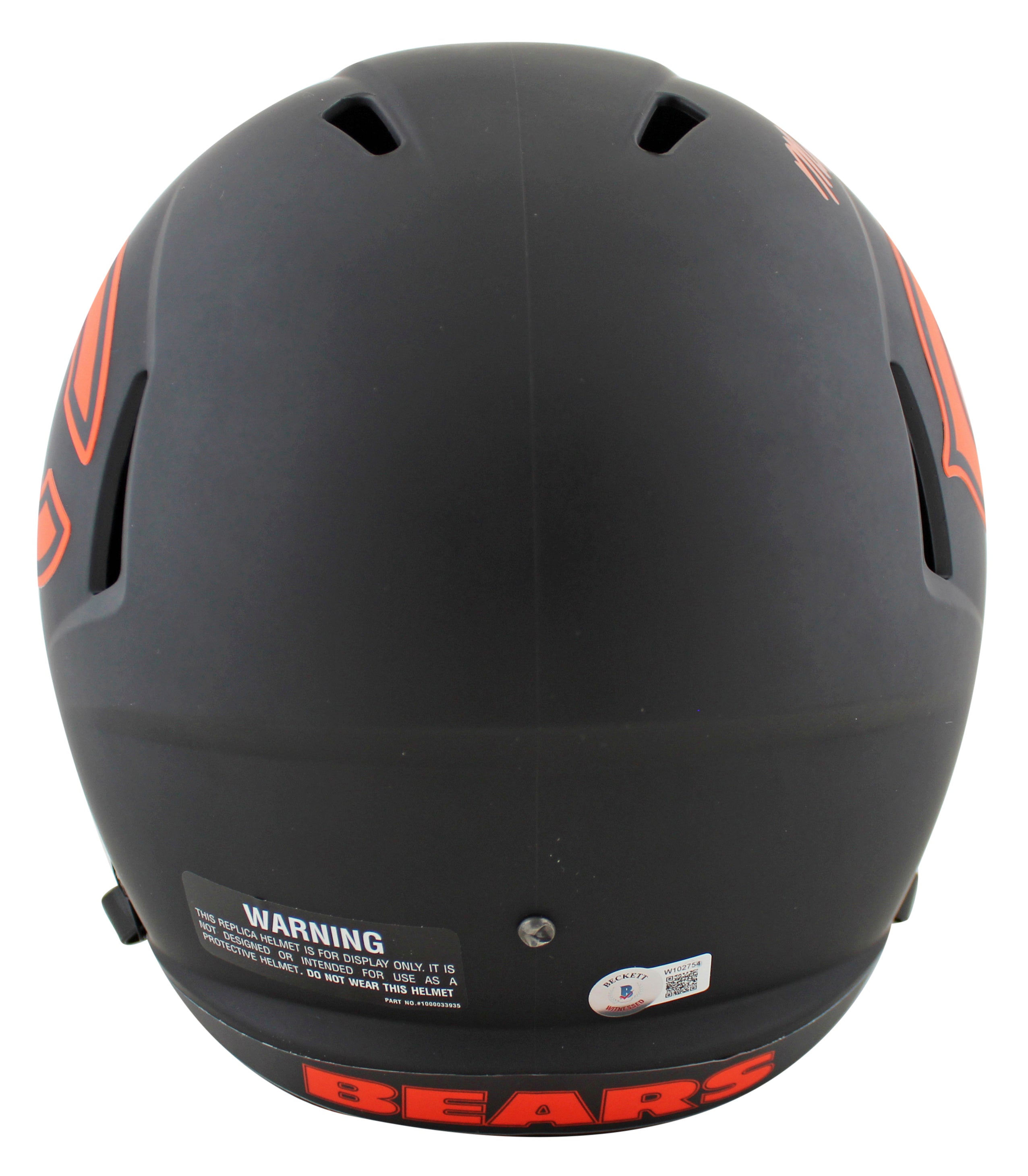 Bears Mike Singletary "HOF 98" Signed Eclipse Full Size Speed Rep Helmet BAS Wit