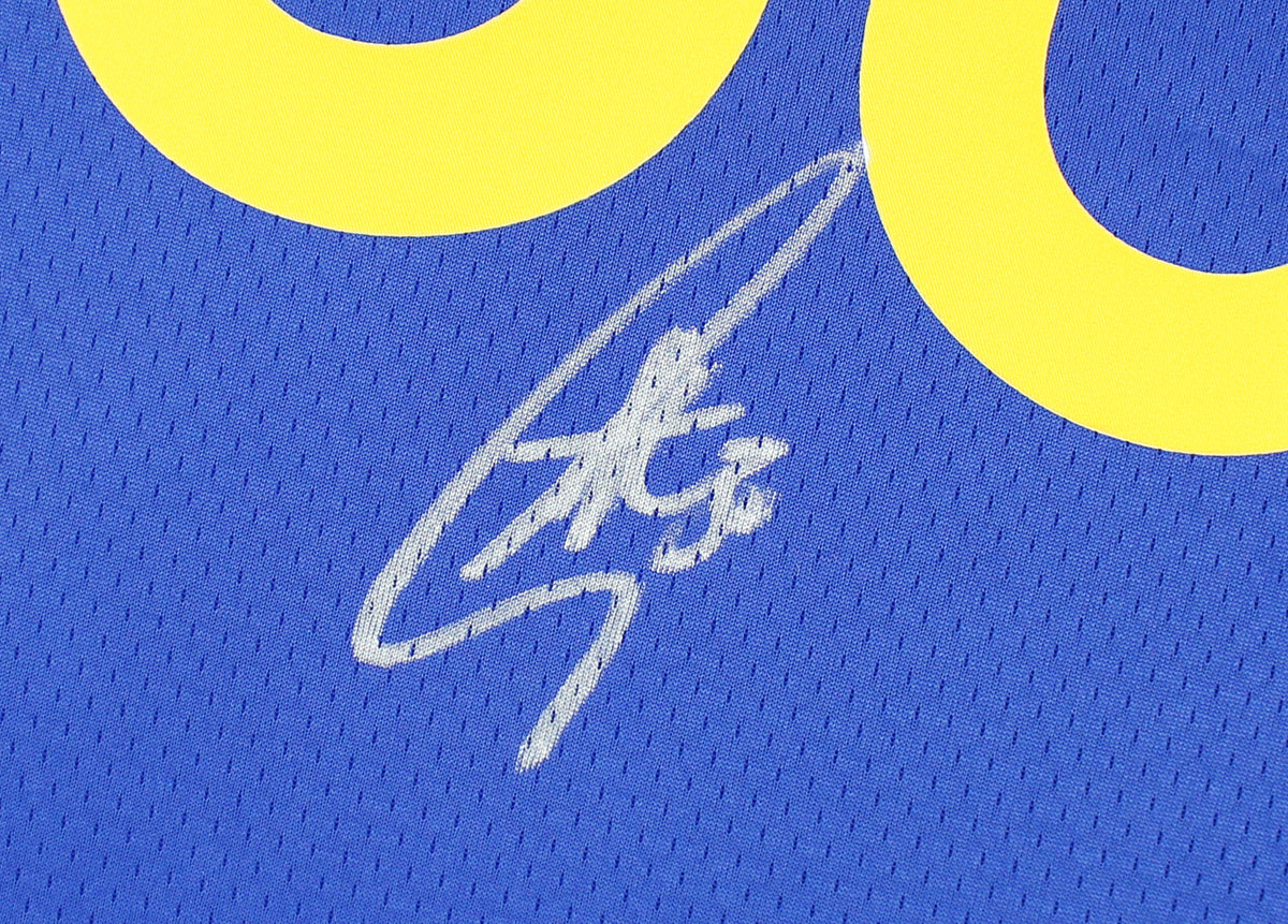 Warriors Stephen Curry Authentic Signed Blue Nike Swingman Jersey Fanatics COA